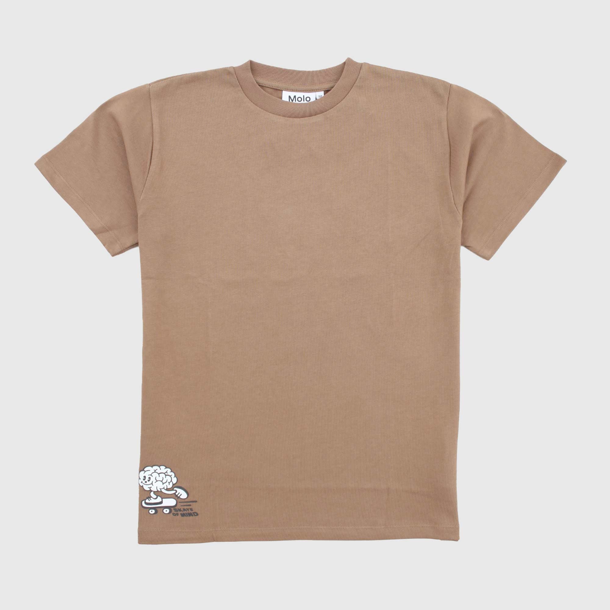 T-shirt Marrone Con Stampa Firmata MOLO - annameglio.com abbigliamento moda