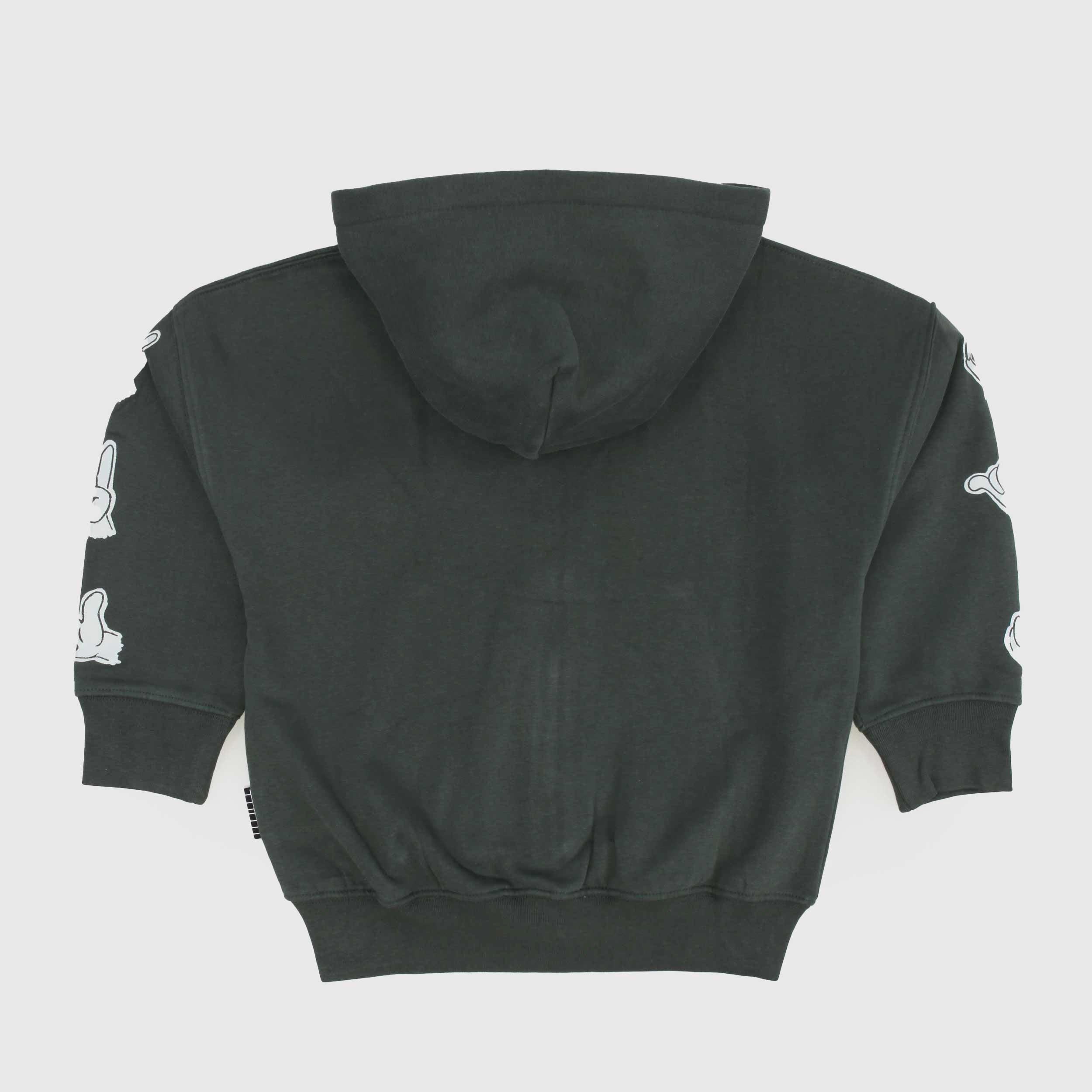 Felpa Verde Con Stampa Sulle Maniche Firmata MOLO - annameglio.com abbigliamento moda