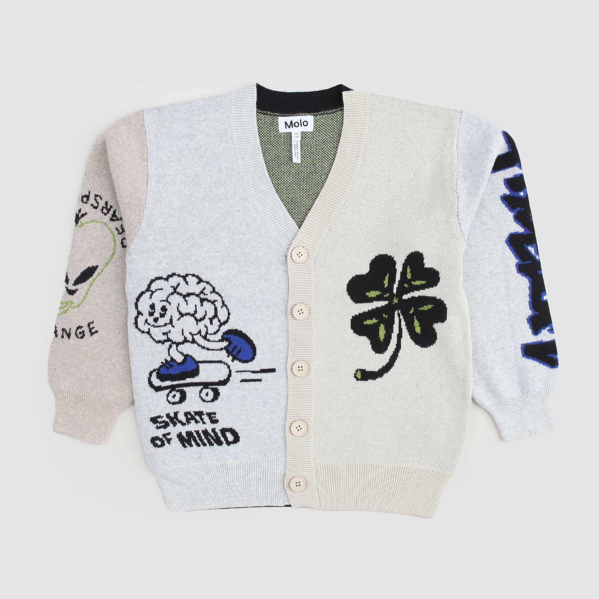 Cardigan Con Fantasia Alieno Firmato MOLO - annameglio.com abbigliamento moda