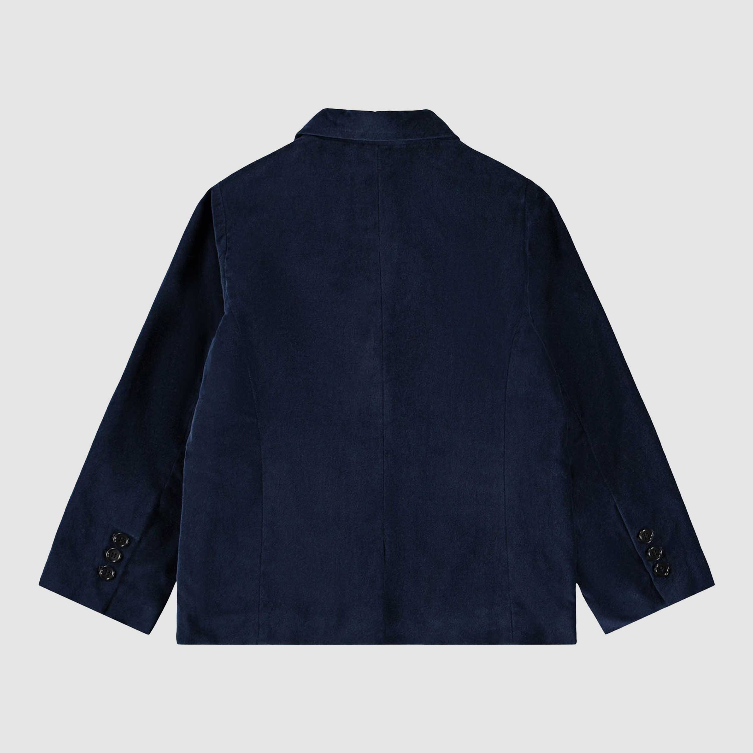 Giacca Con Patta In Velluto Blu Firmata MOLO - annameglio.com abbigliamento moda