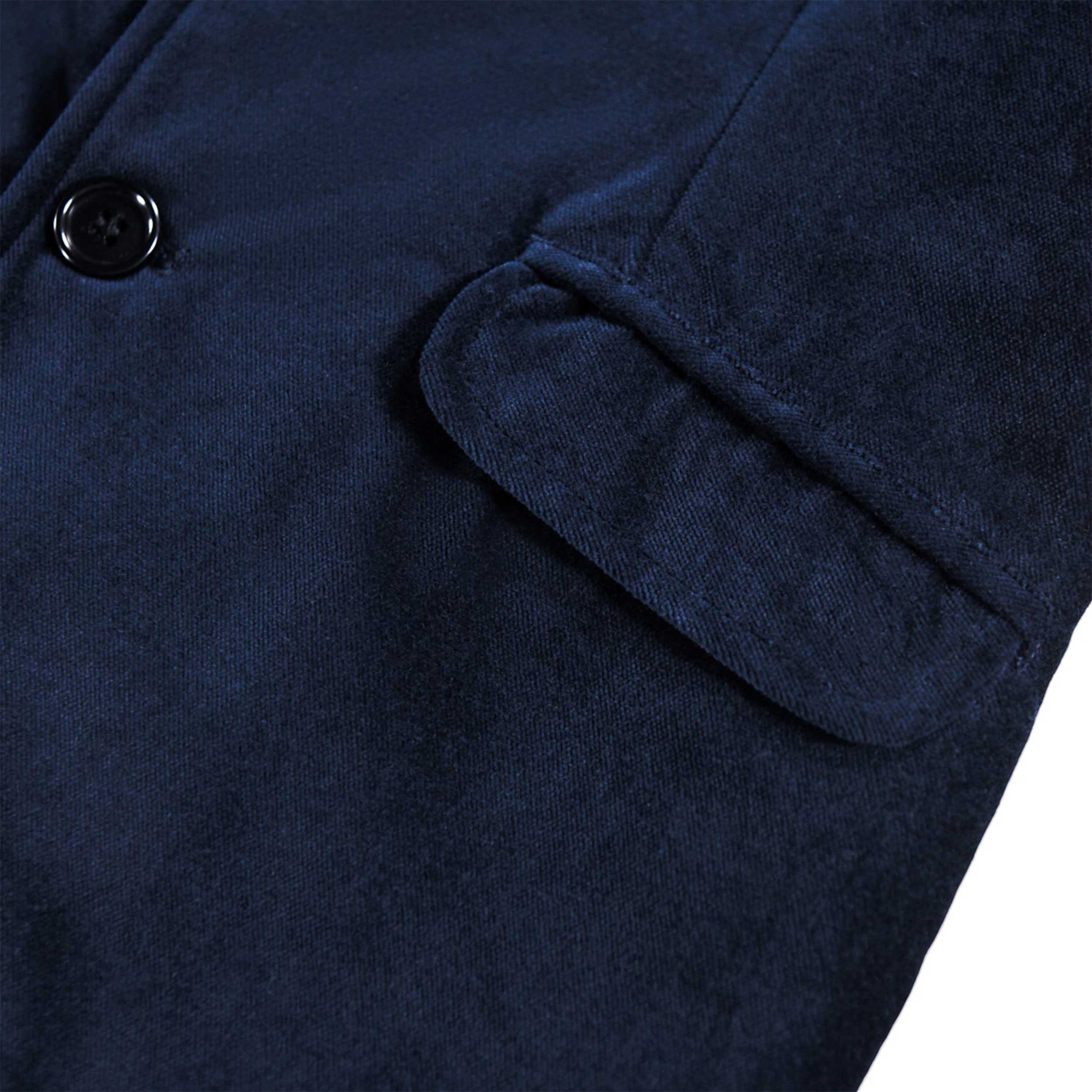 Giacca Con Patta In Velluto Blu Firmata MOLO - annameglio.com abbigliamento moda