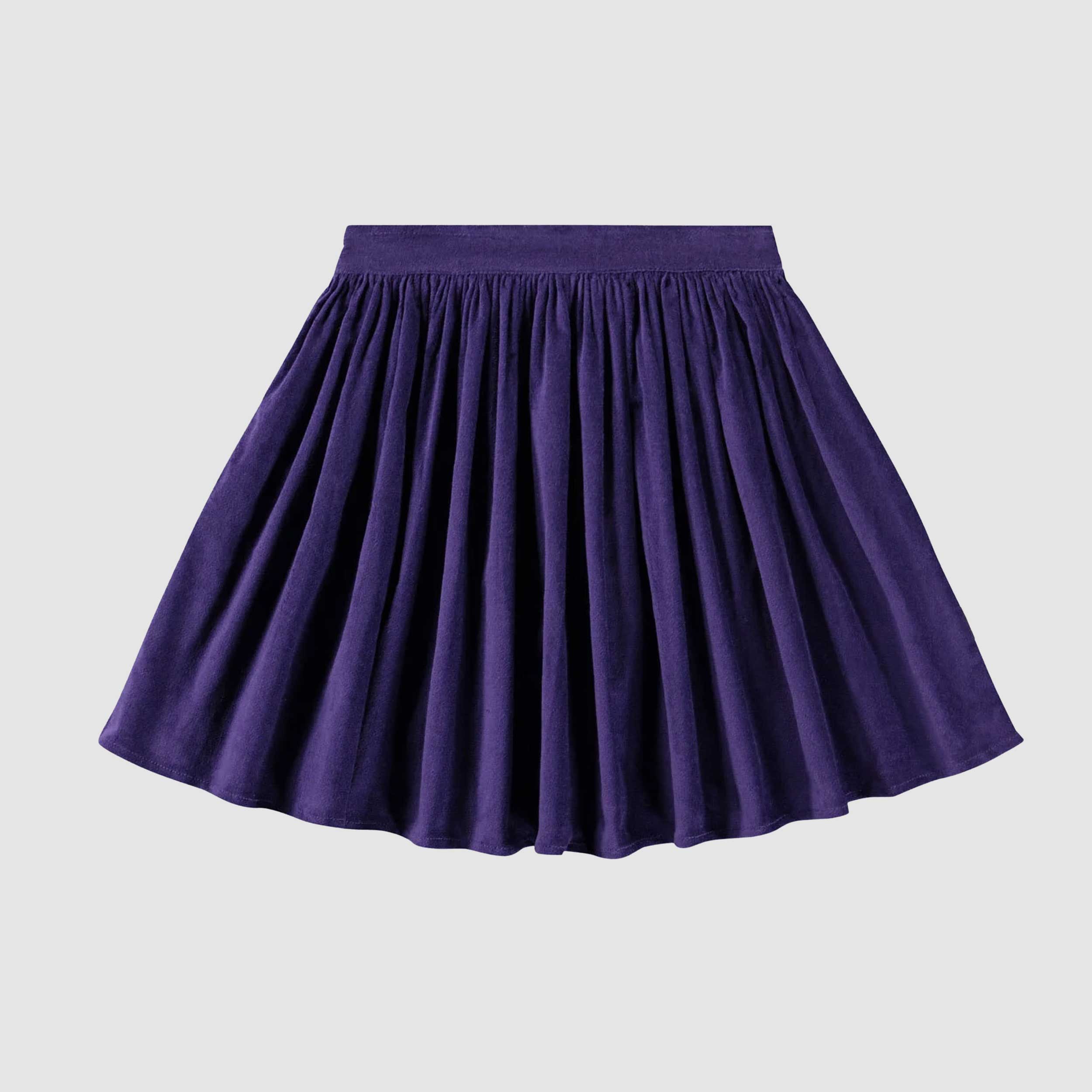 Gonna Viola In Tessuto Millerighe Firmata MOLO - annameglio.com abbigliamento moda