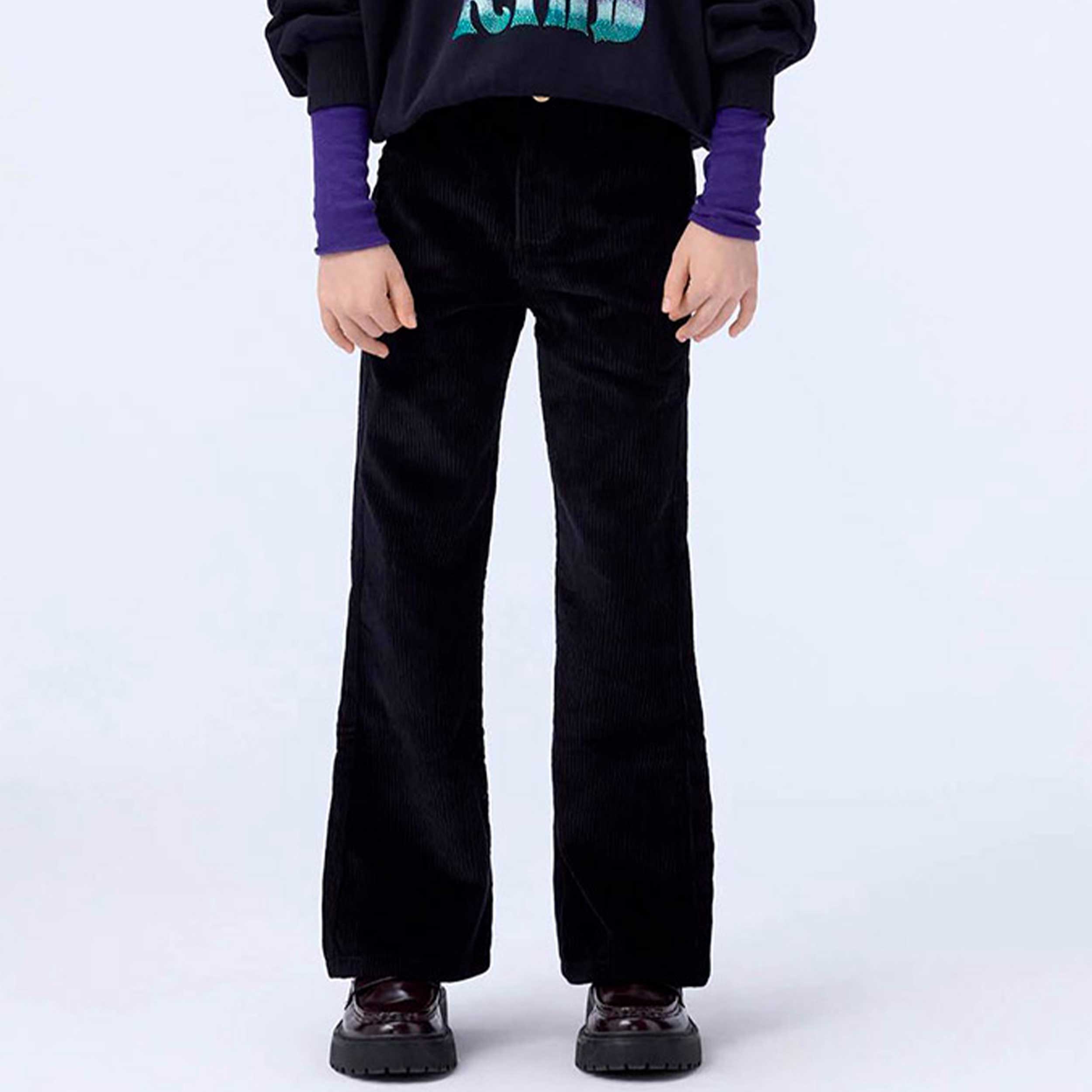 Pantalone In Velluto Nero Firmato MOLO - annameglio.com abbigliamento moda