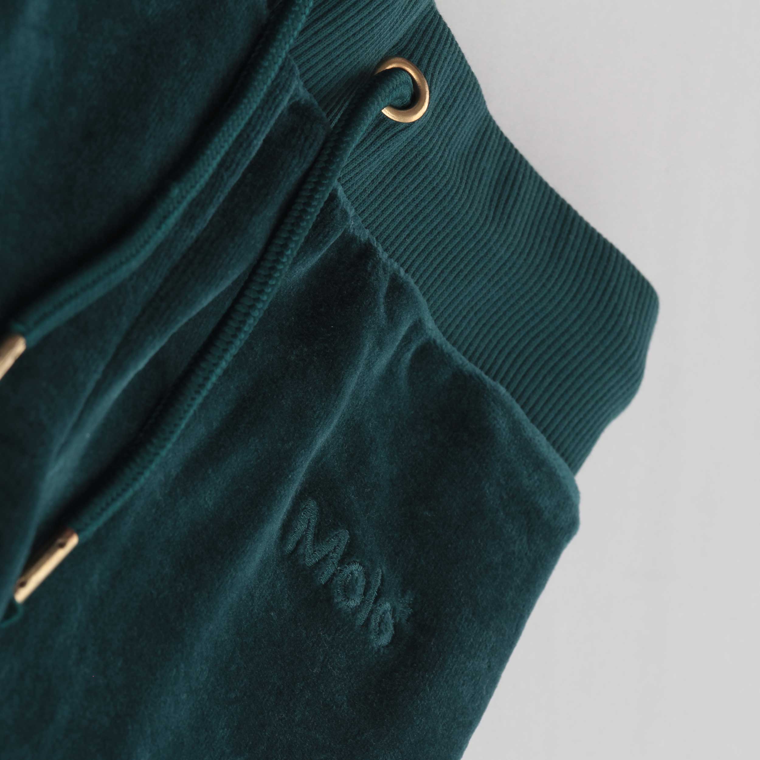 Pantalone Tuta In Velluto Verde Firmato MOLO - annameglio.com abbigliamento moda