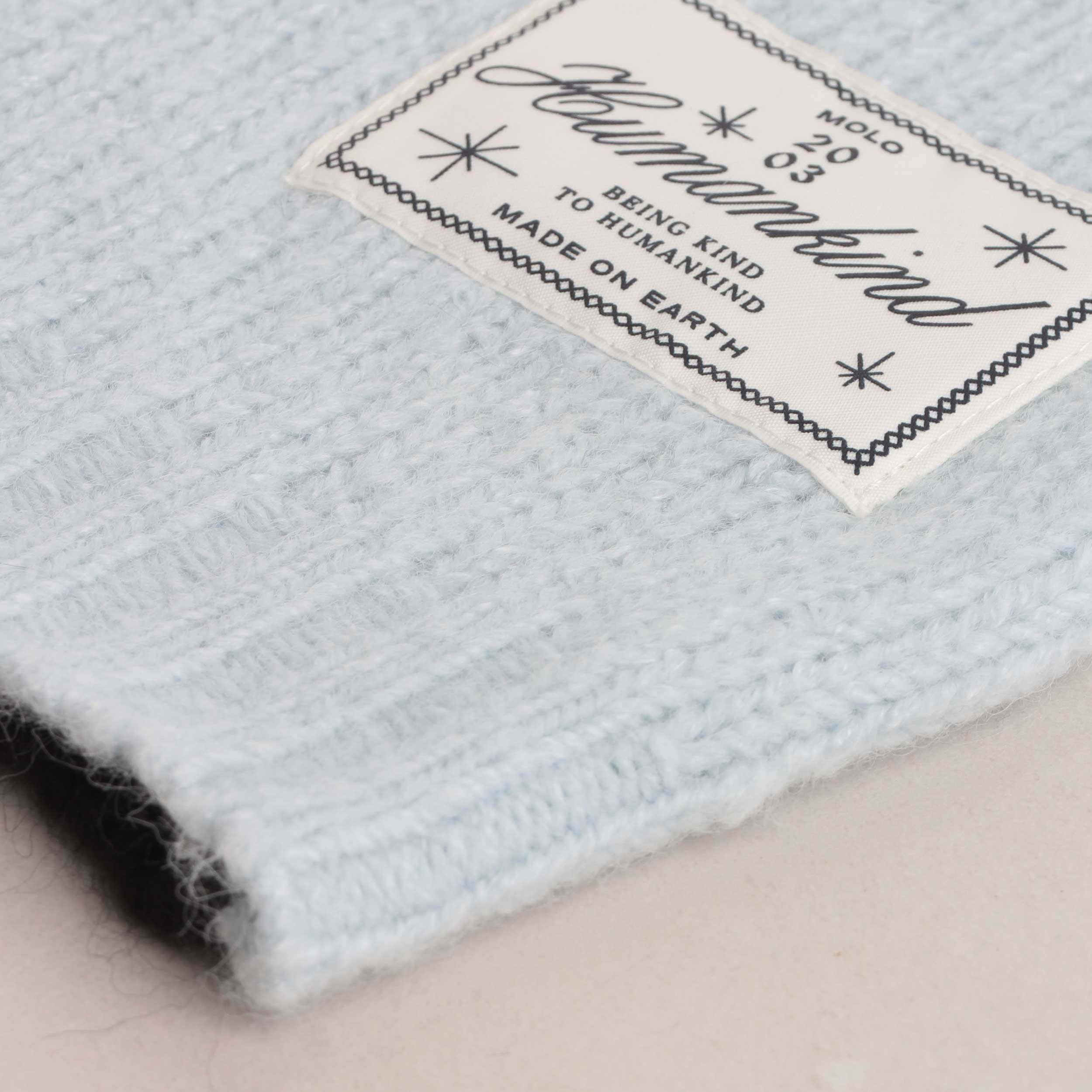 Gilet Celeste E Nero Con Targhetta Firmato MOLO - annameglio.com abbigliamento moda