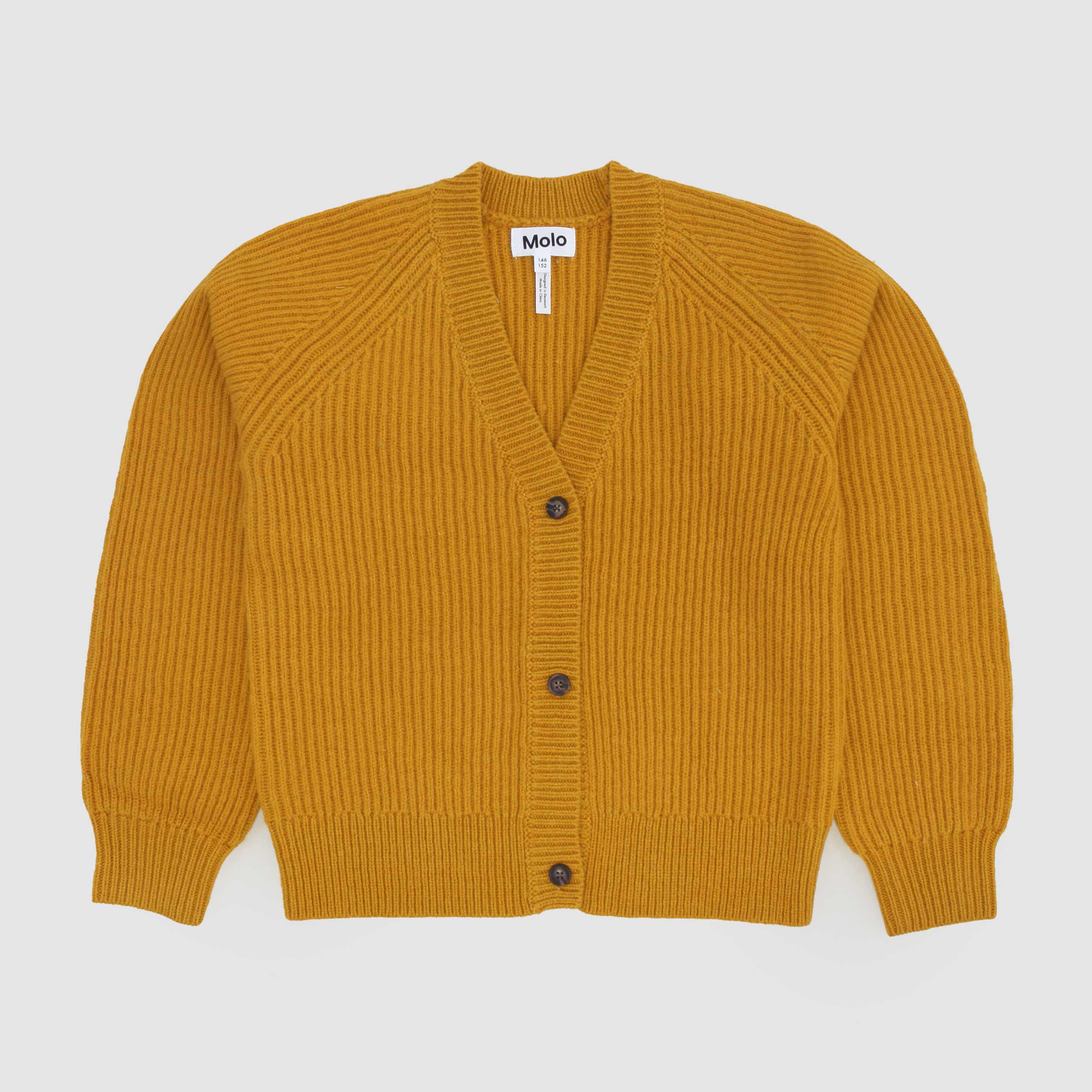 Cardigan Color Ocra Firmato MOLO - annameglio.com abbigliamento moda