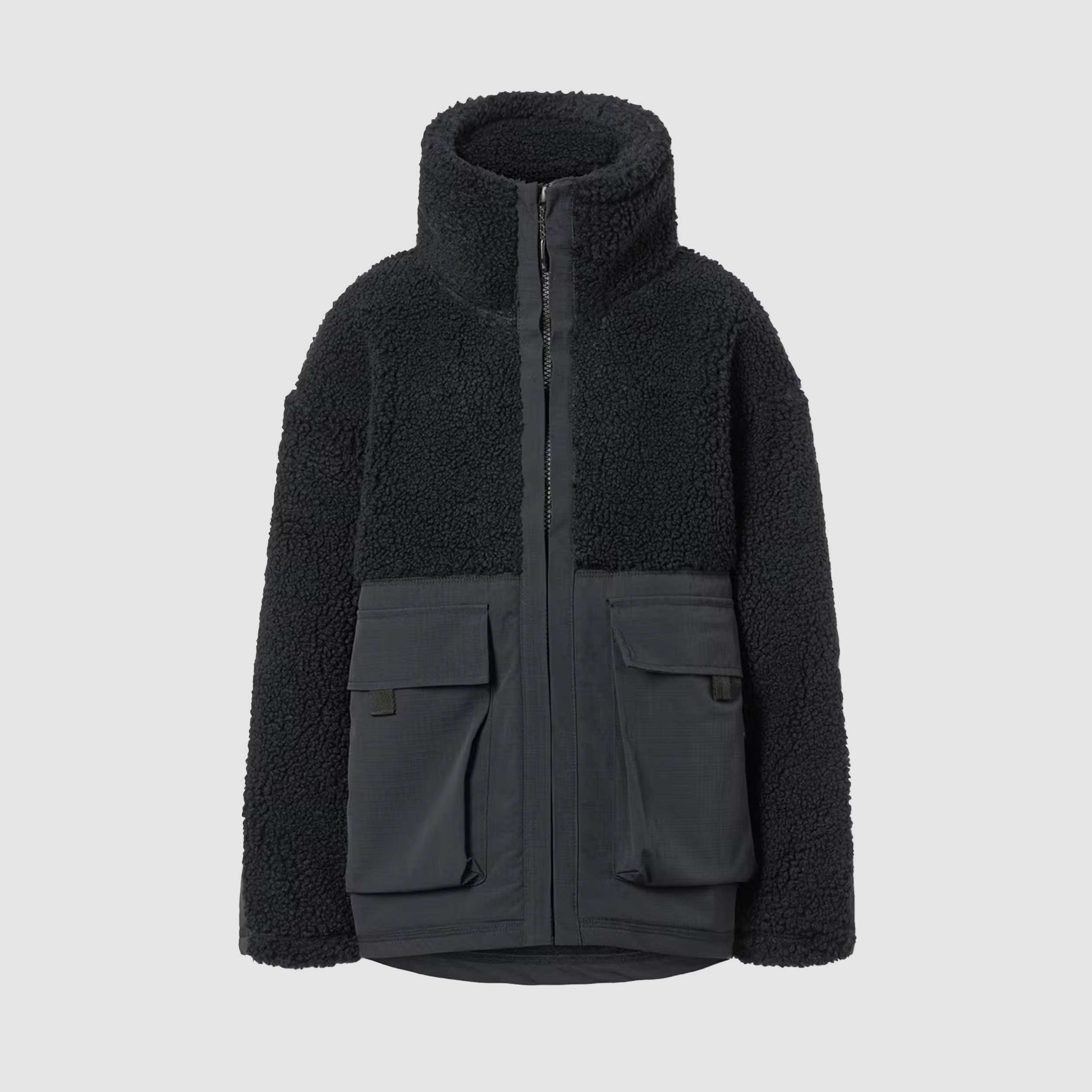 Giubbino Nero Con Teddy Firmato MOLO - annameglio.com abbigliamento moda