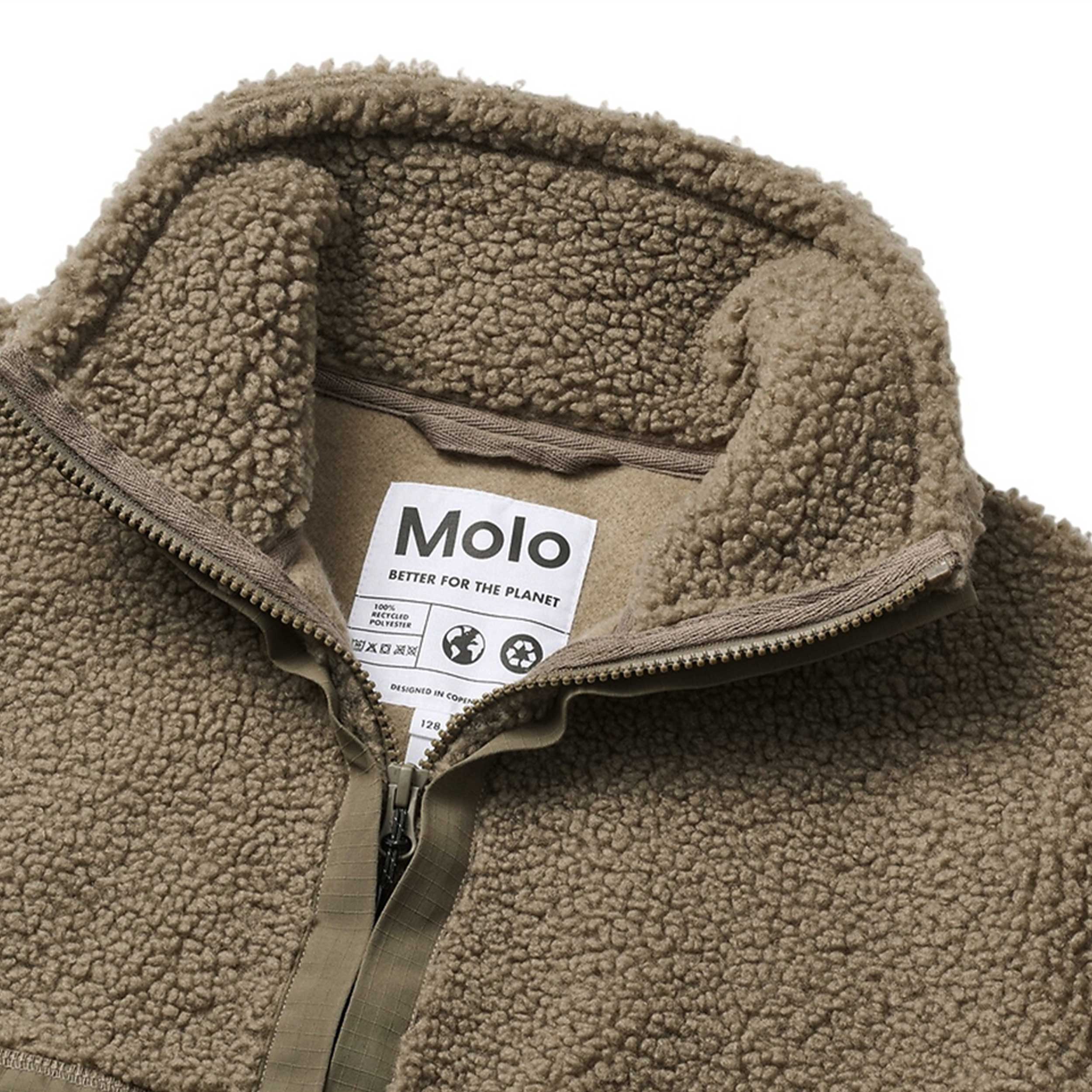 Giubbino Verde Oliva Con Teddy Firmato MOLO - annameglio.com abbigliamento moda