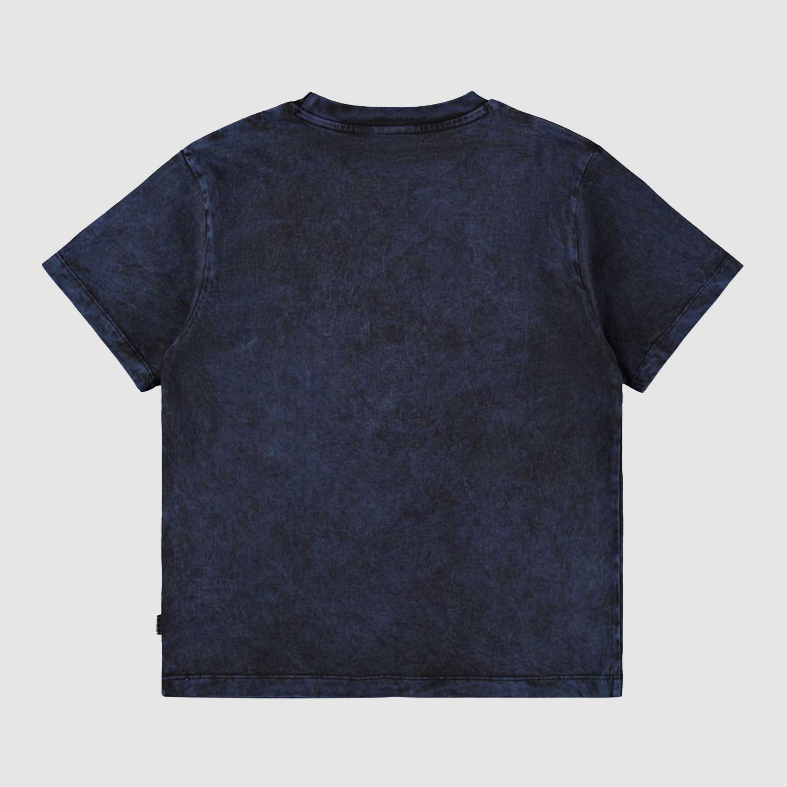 T-shirt Blu Mélangiato E Nero Firmato MOLO - annameglio.com abbigliamento moda