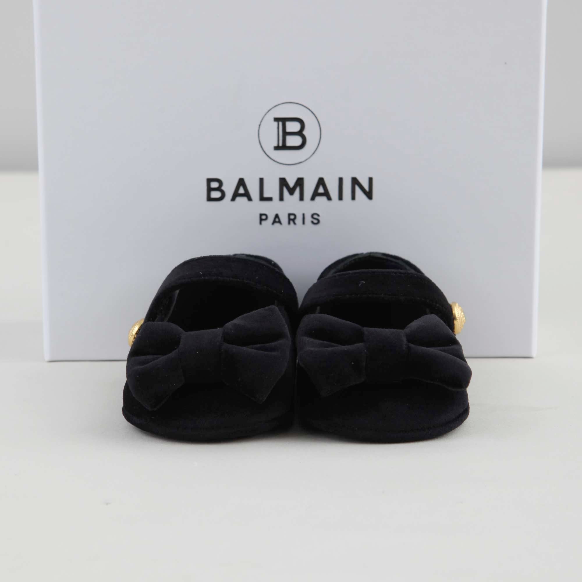 Ballerine Nere Con Fiocco Firmate BALMAIN - annameglio.com abbigliamento moda
