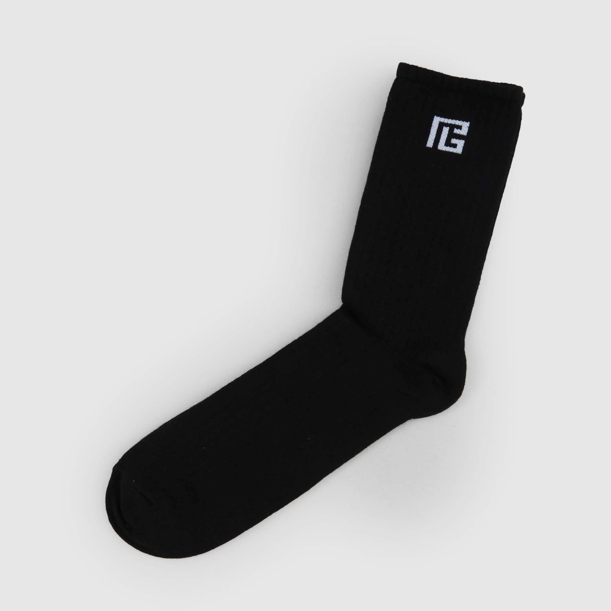 Calzino Nero Con Logo Firmato BALMAIN - annameglio.com abbigliamento moda