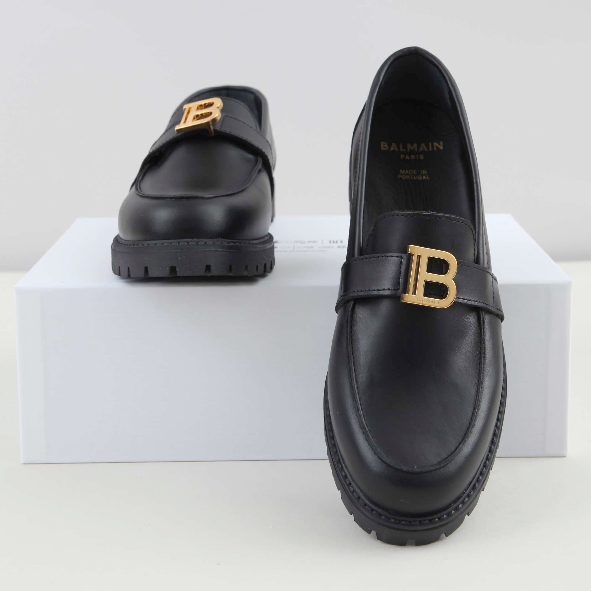 Mocassini Con Fibbia E Logo Firmati BALMAIN - annameglio.com abbigliamento moda