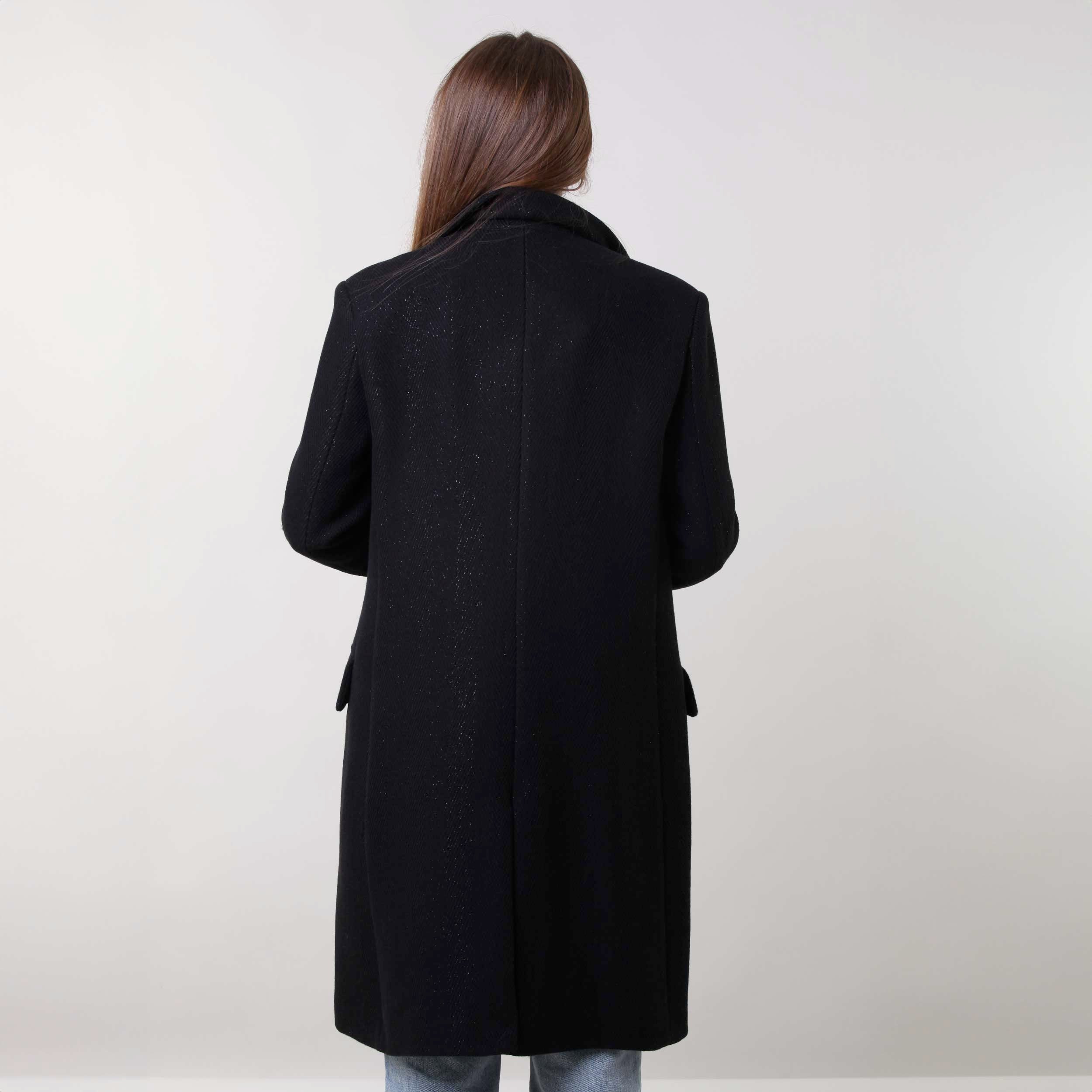 Cappotto Nero Con Bottoni Oro Firmato BALMAIN - annameglio.com abbigliamento moda