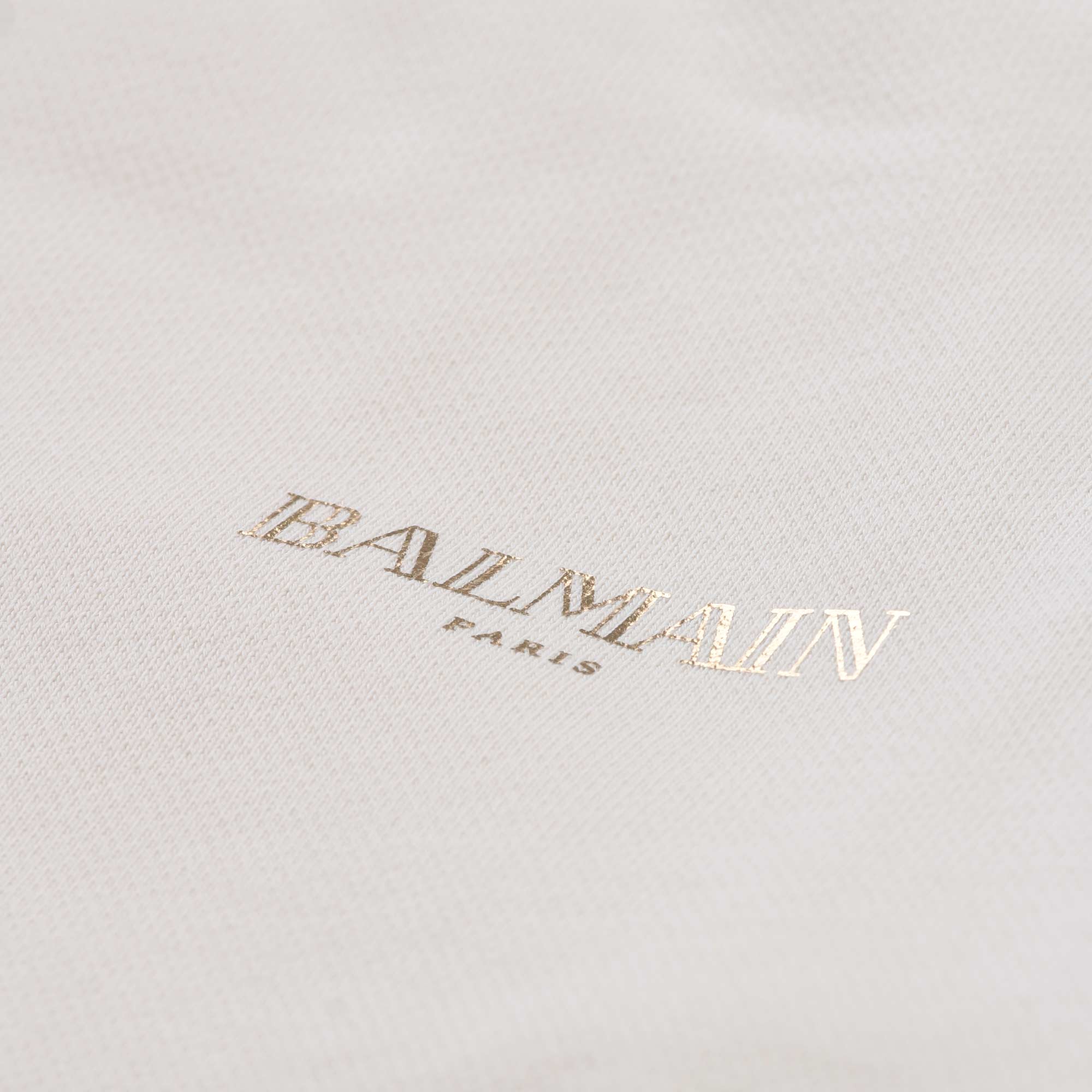 Felpa Cipria Con Logo Firmata BALMAIN - annameglio.com abbigliamento moda