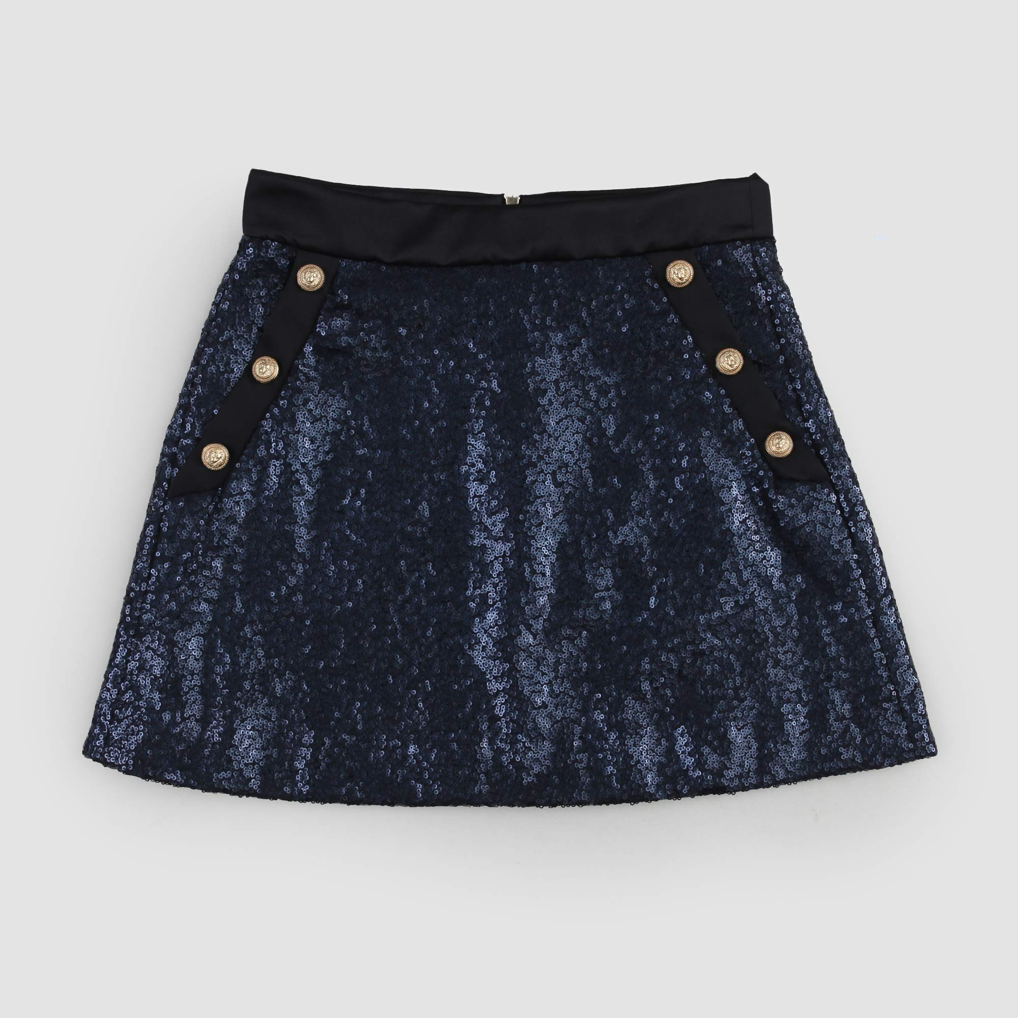 Gonna Con Paillettes E Bottoni Firmata BALMAIN - annameglio.com abbigliamento moda