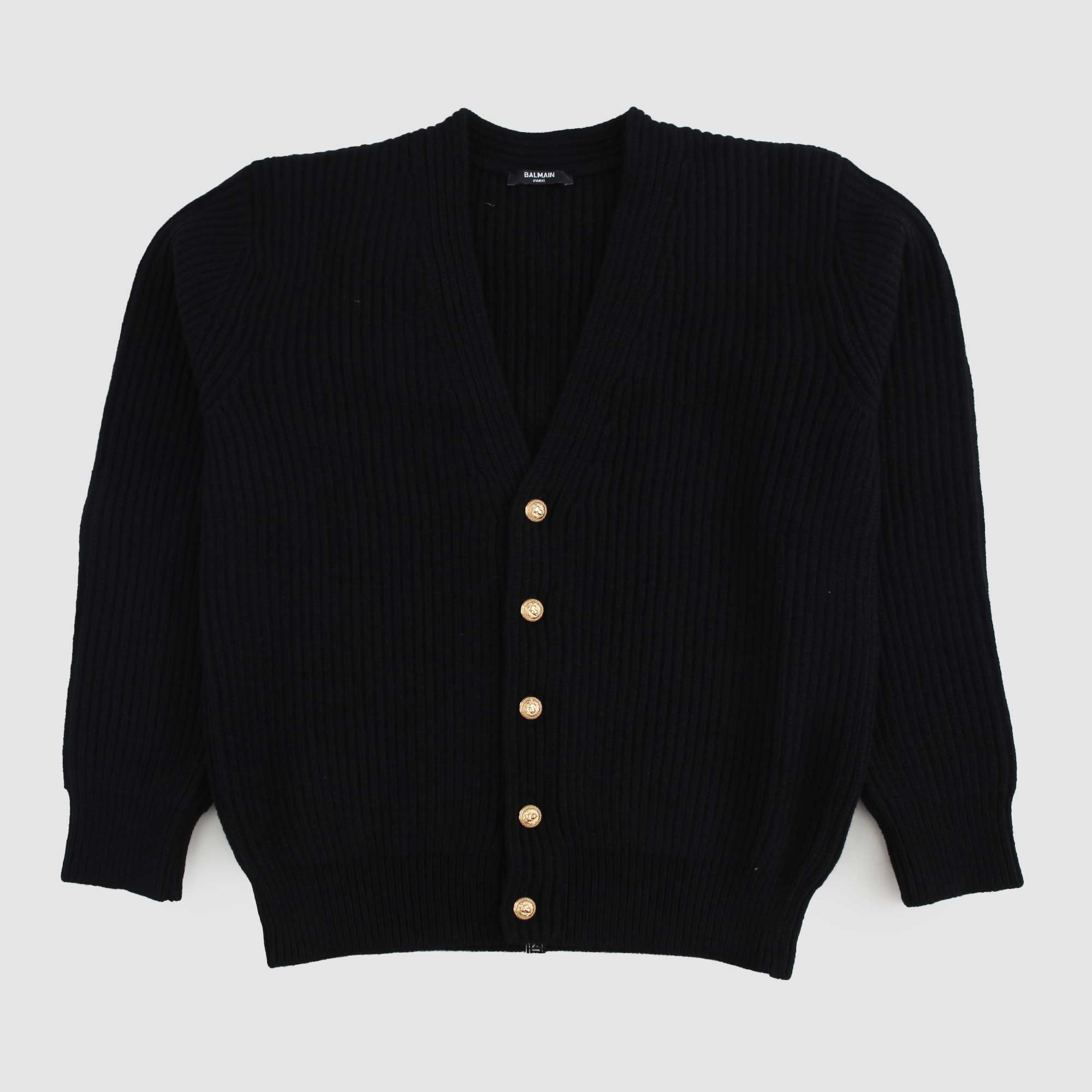 Cardigan Blu Notte Firmato BALMAIN - annameglio.com abbigliamento moda