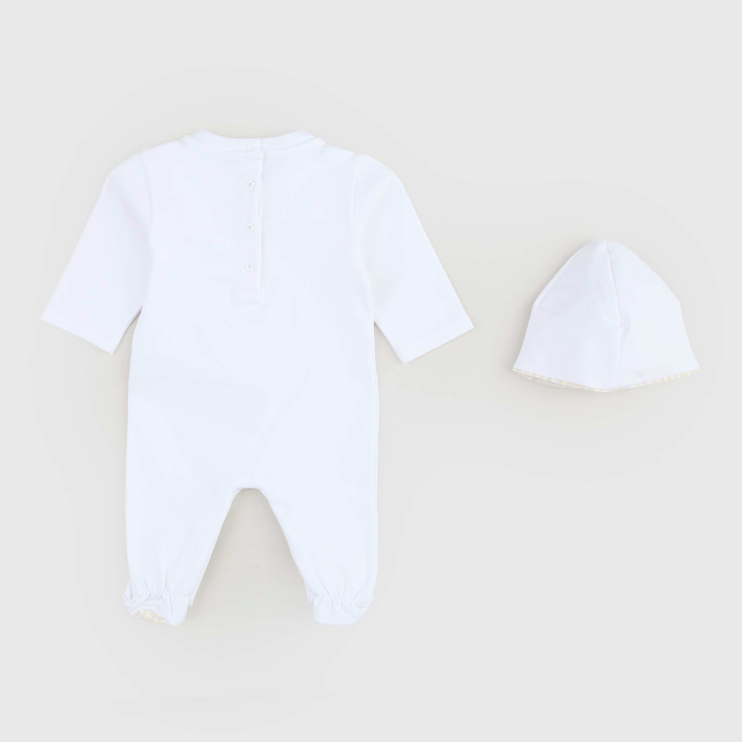 Tutina Bianca Con Cappellino Firmata BALMAIN - annameglio.com abbigliamento moda