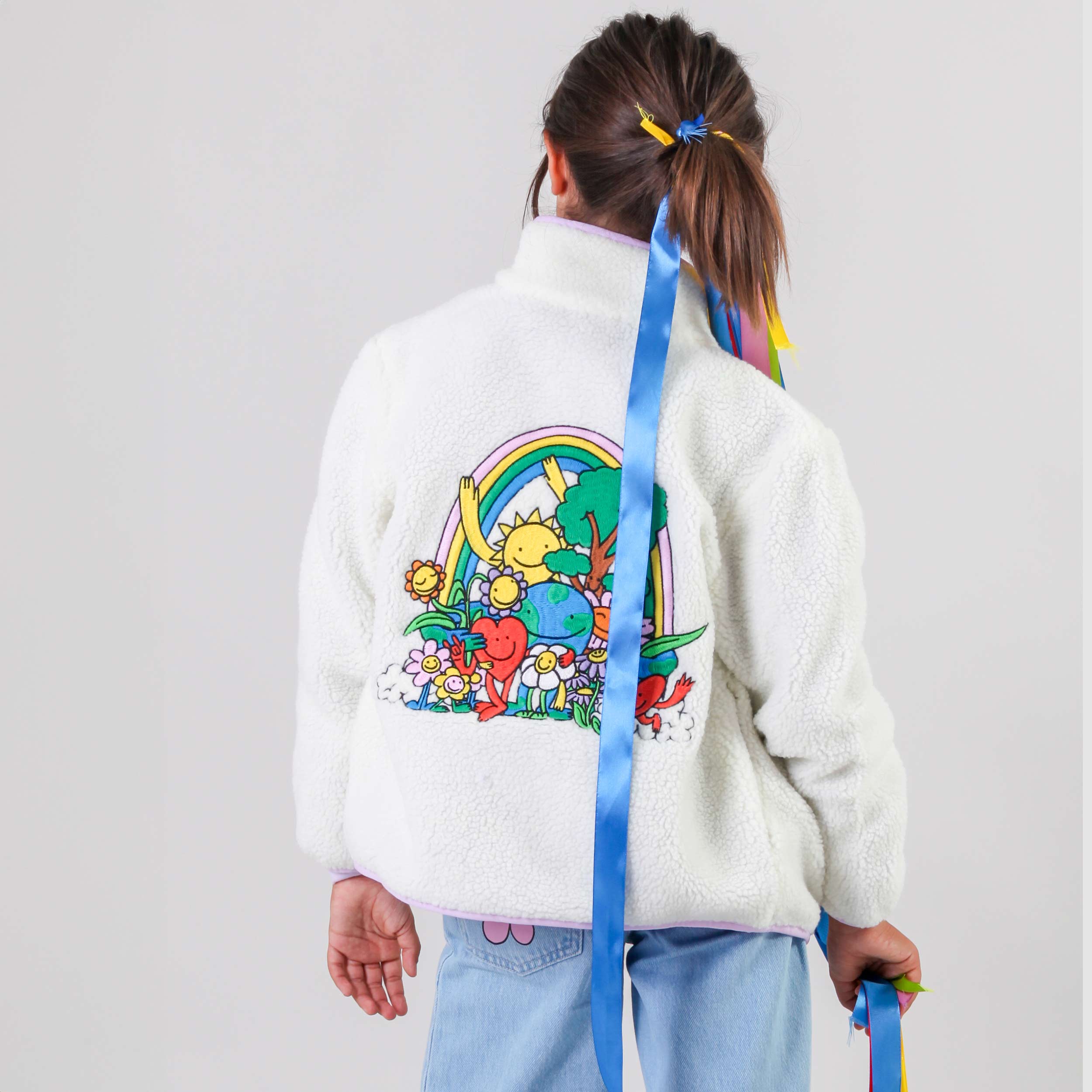 Pile Bianco Con Stampe Firmato STELLA MCCARTNEY - annameglio.com abbigliamento moda