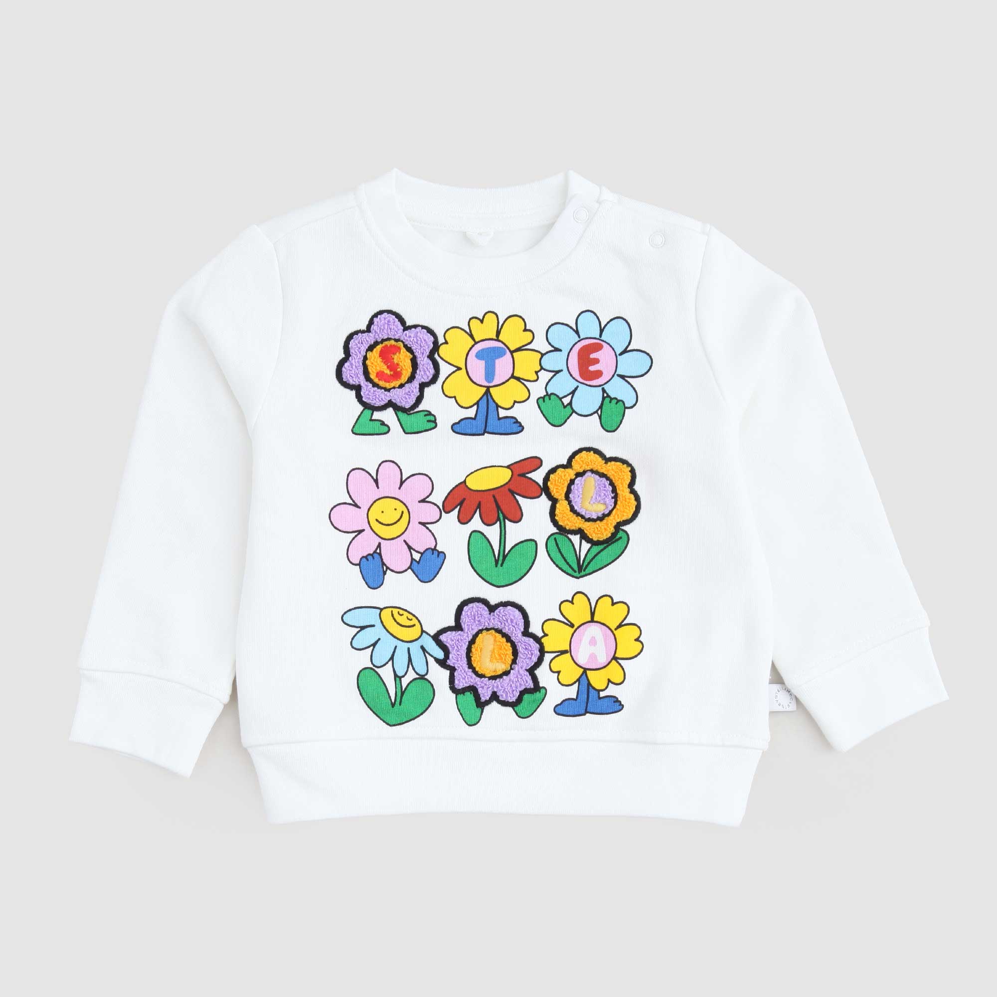 Felpa Bianca Con Stampe Firmata STELLA MCCARTNEY - annameglio.com abbigliamento moda