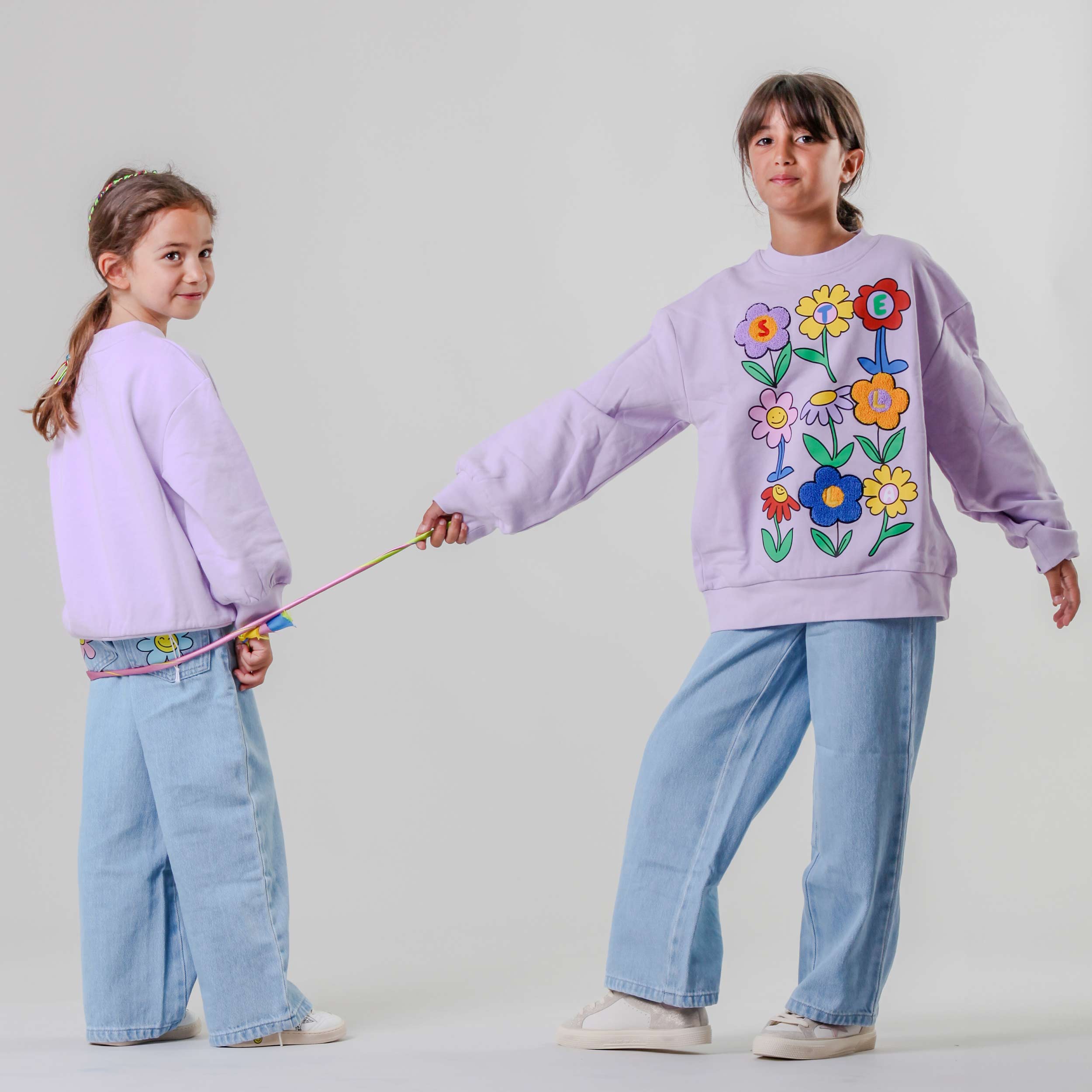 Felpa Glicine Con Stampa Firmata STELLA MCCARTNEY - annameglio.com abbigliamento moda