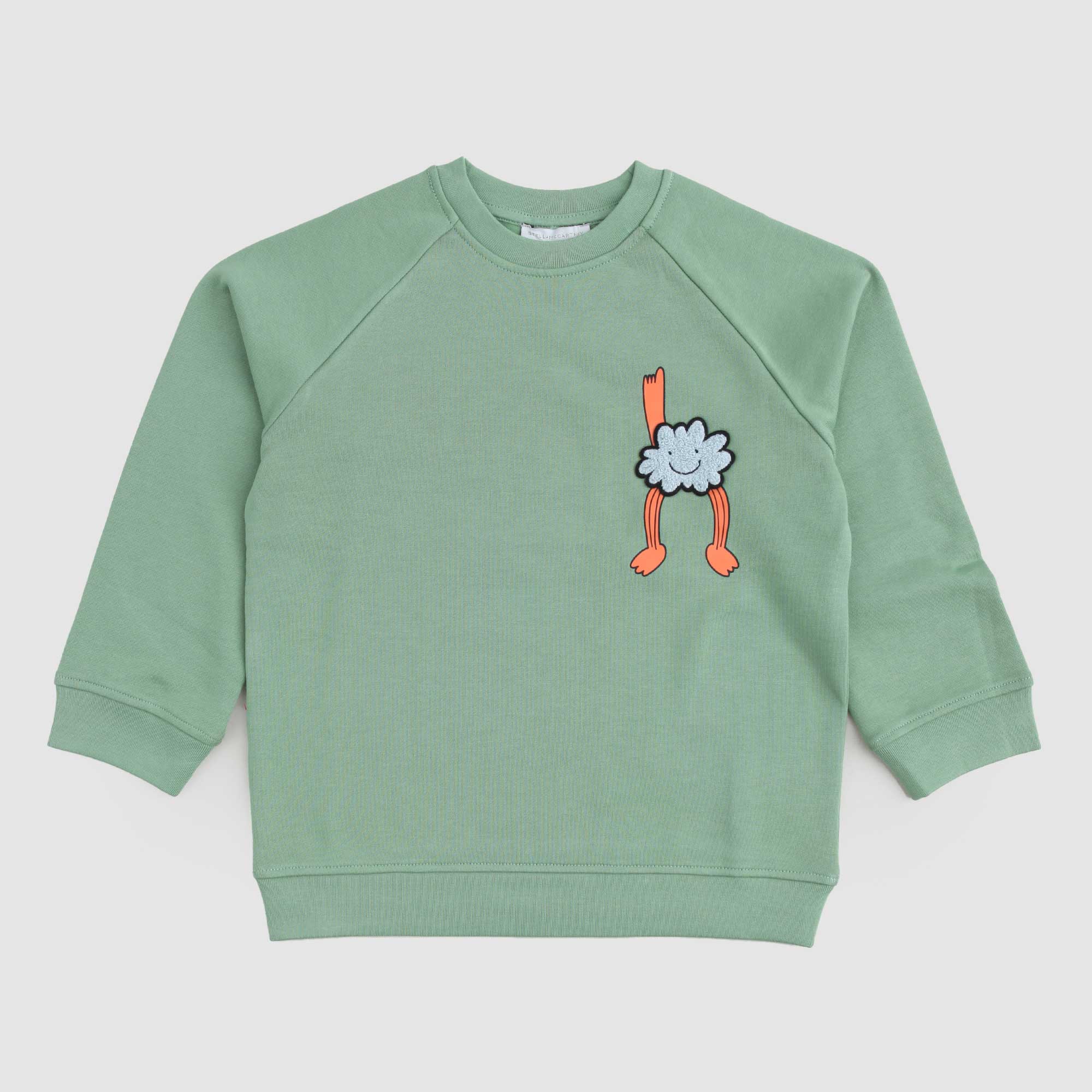 Felpa Verde Con Stemma Firmata STELLA MCCARTNEY - annameglio.com abbigliamento moda