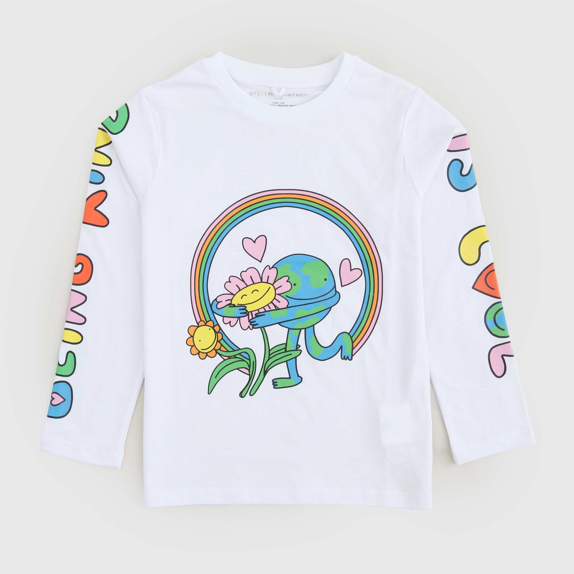 T-shirt Bianca Con Stampe Firmata STELLA MCCARTNEY - annameglio.com abbigliamento moda