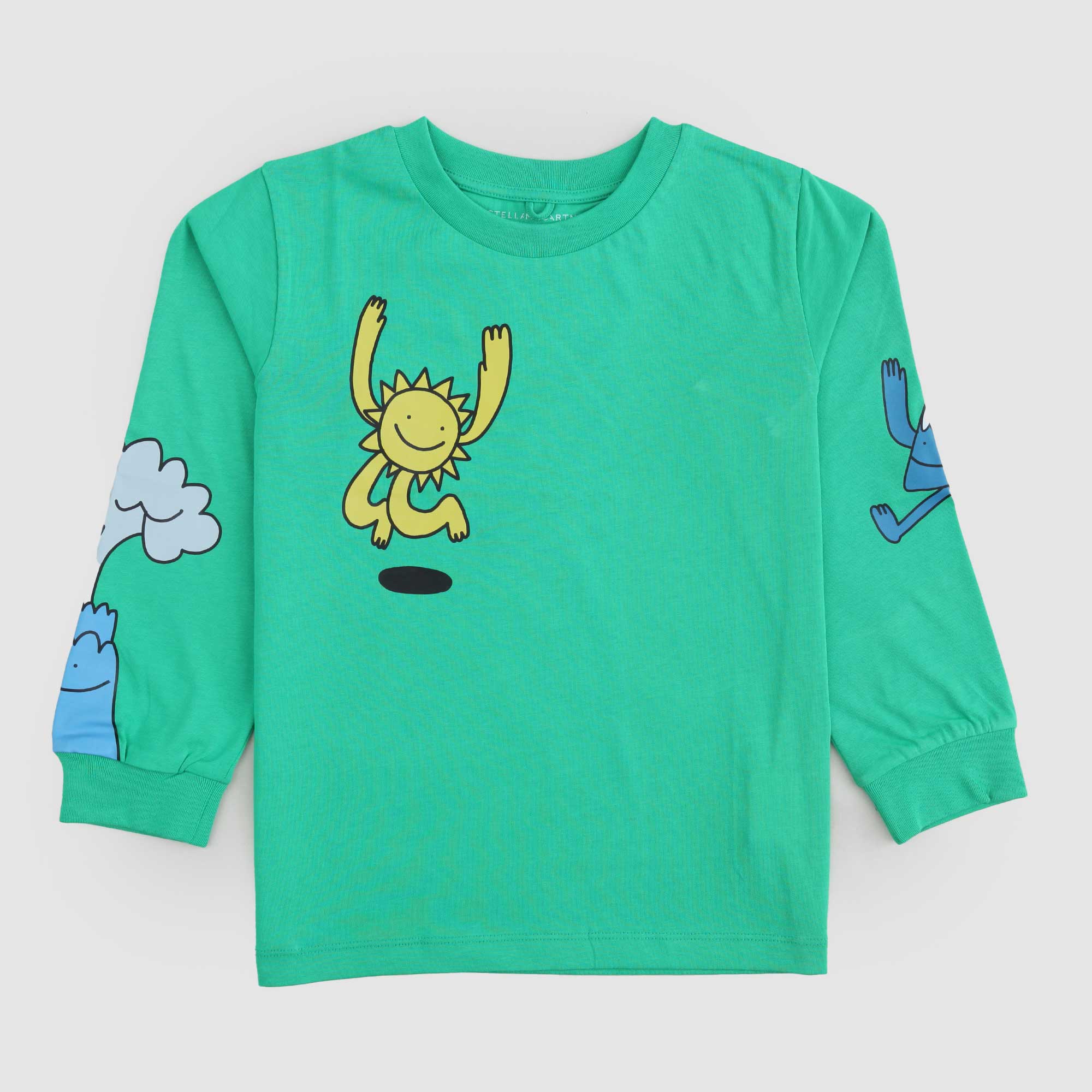 T-shirt Verde Con Stampe Firmata STELLA MCCARTNEY - annameglio.com abbigliamento moda