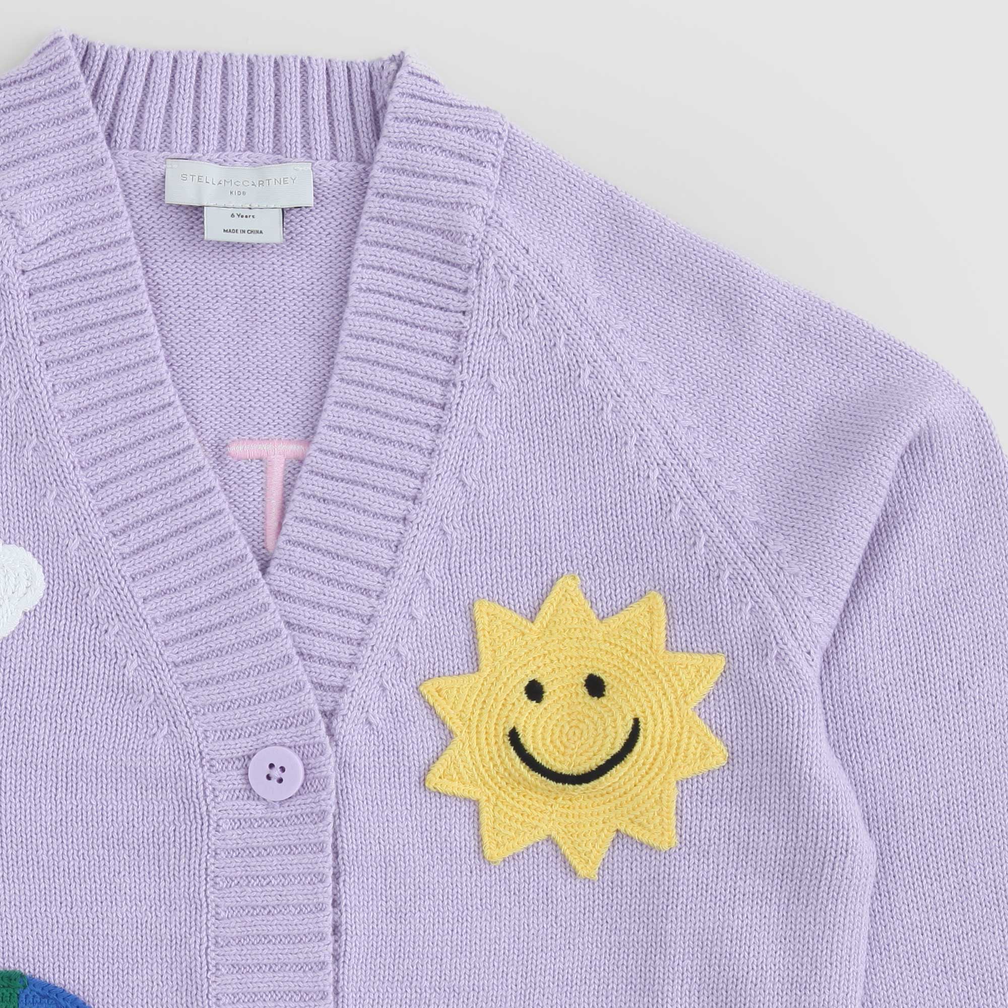 Cardigan Viola E Stampe Firmato STELLA MCCARTNEY - annameglio.com abbigliamento moda