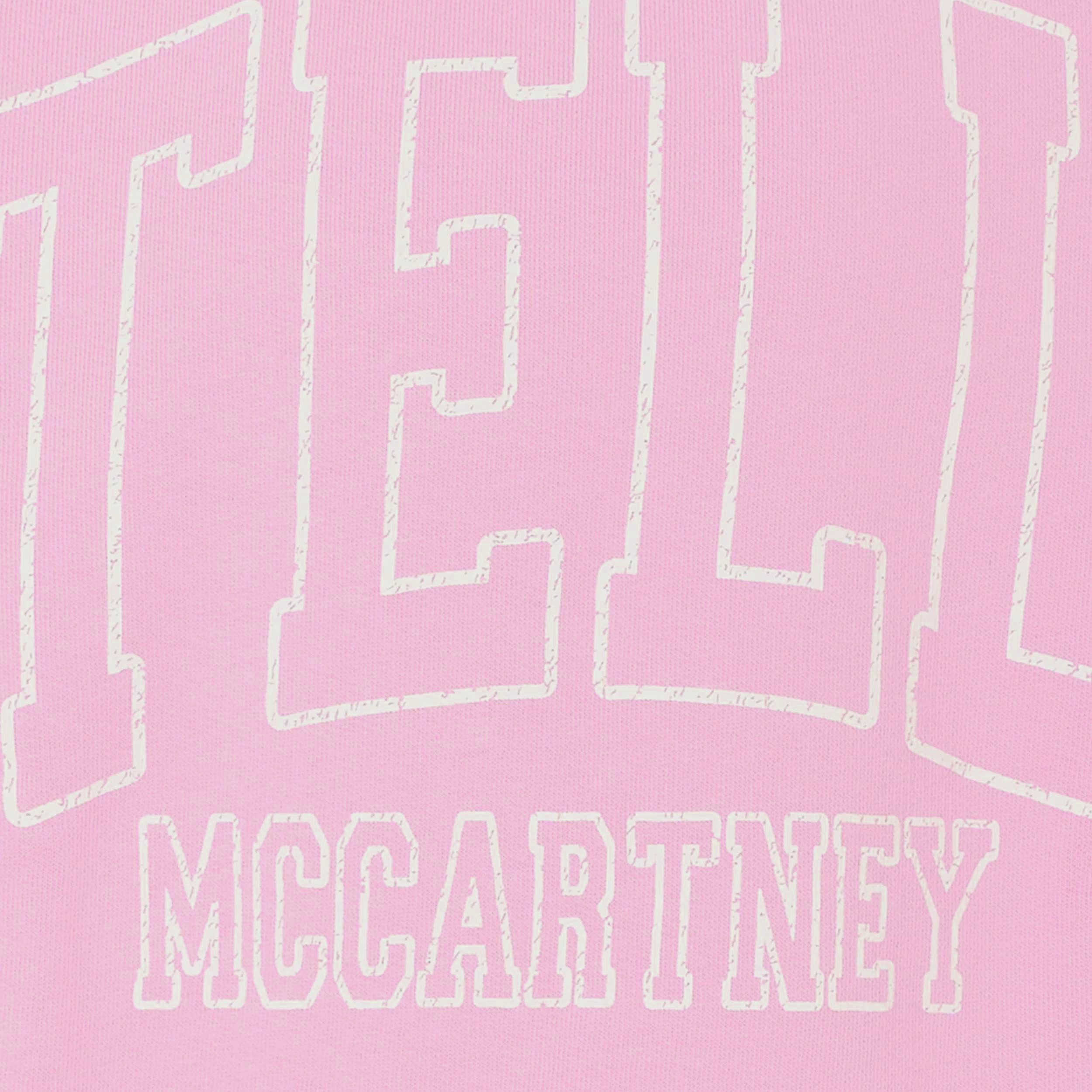 Felpa Rosa Ricamo Bianco Firmata STELLA MCCARTNEY - annameglio.com abbigliamento moda