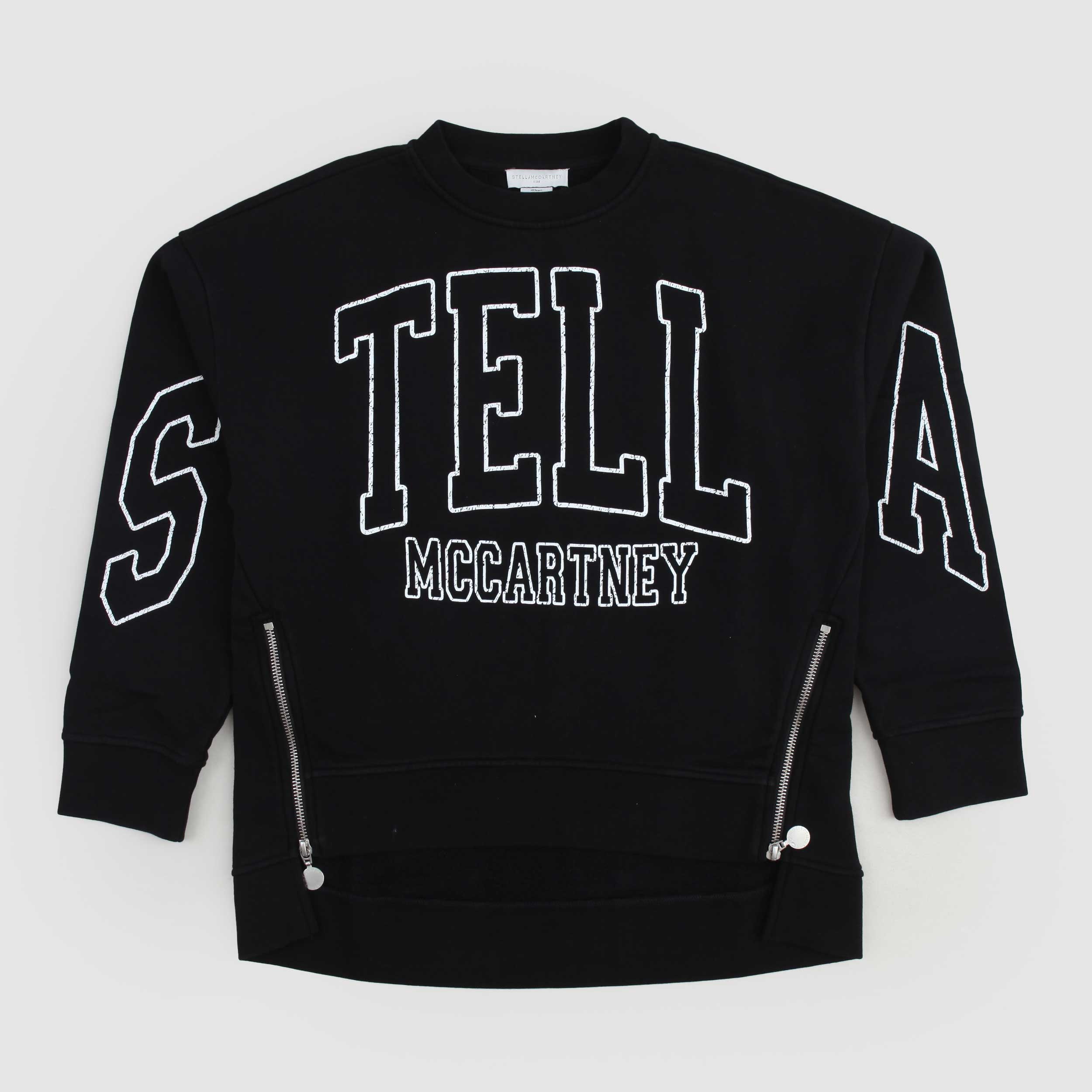 Felpa Nera E Zip Laterale Firmata STELLA MCCARTEY - annameglio.com abbigliamento moda