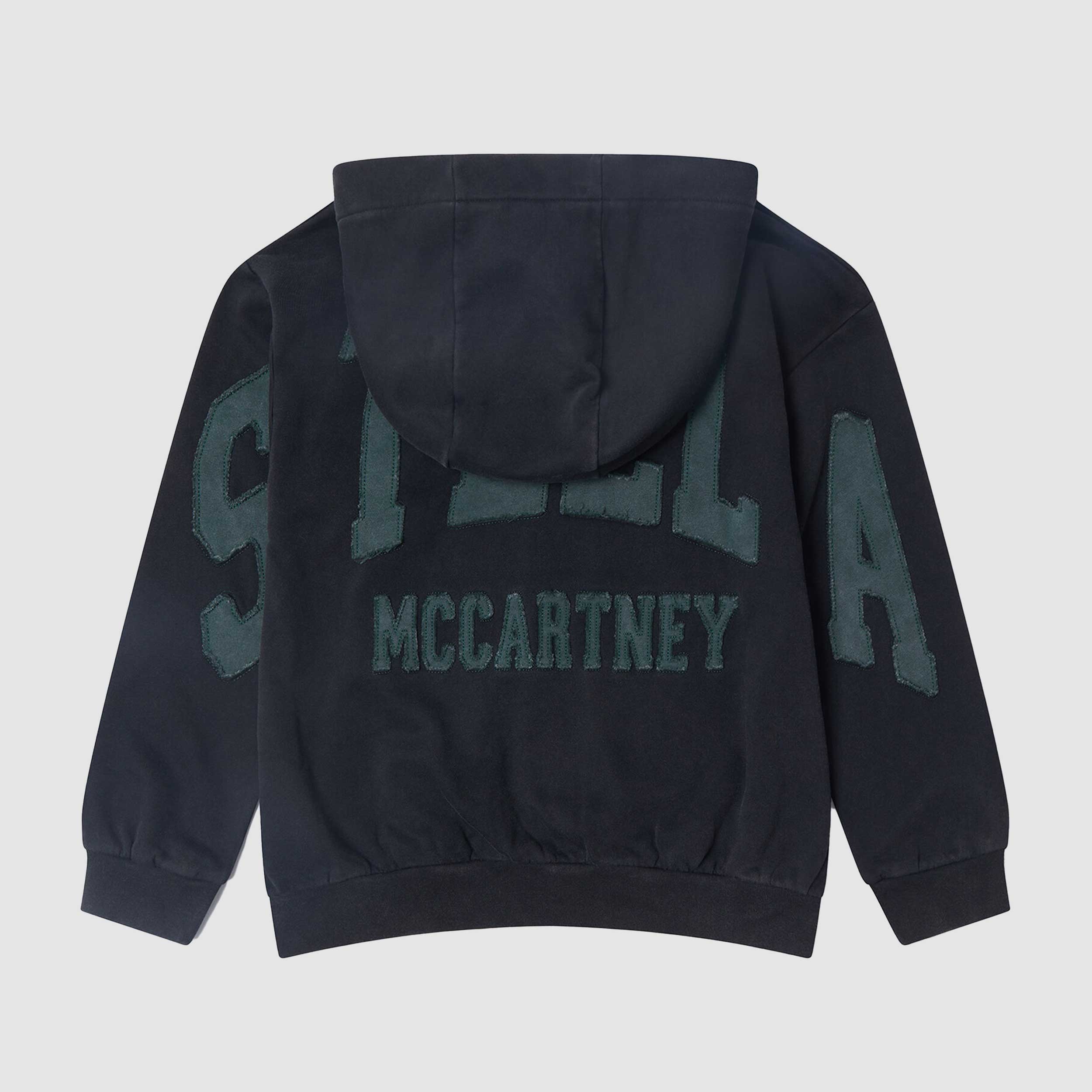 Felpa Nera Con Logo Verde Firmata STELLA MCCARTNEY - annameglio.com abbigliamento moda