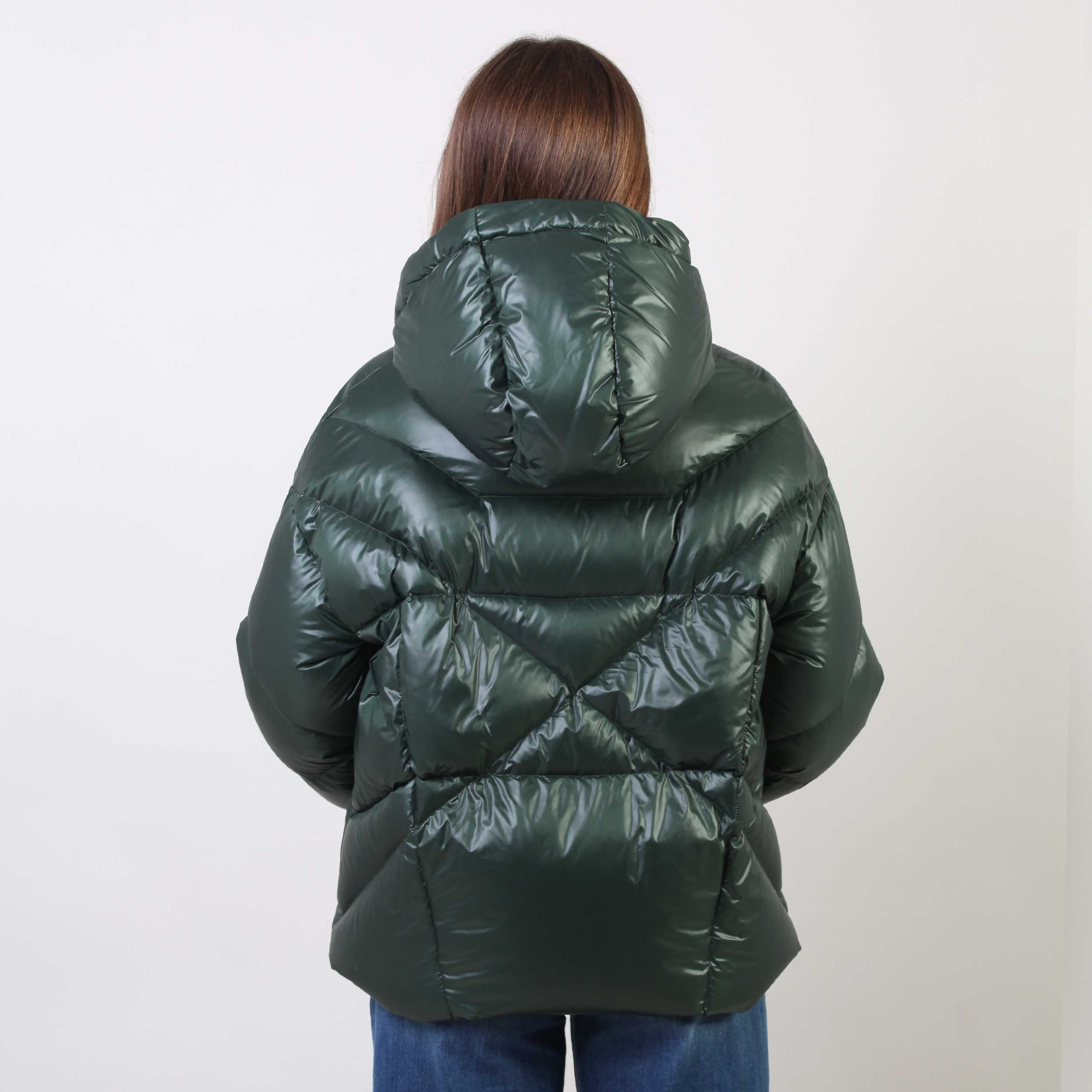 Bomber Imbottito Verde Firmato KHRISJOY - annameglio.com abbigliamento moda