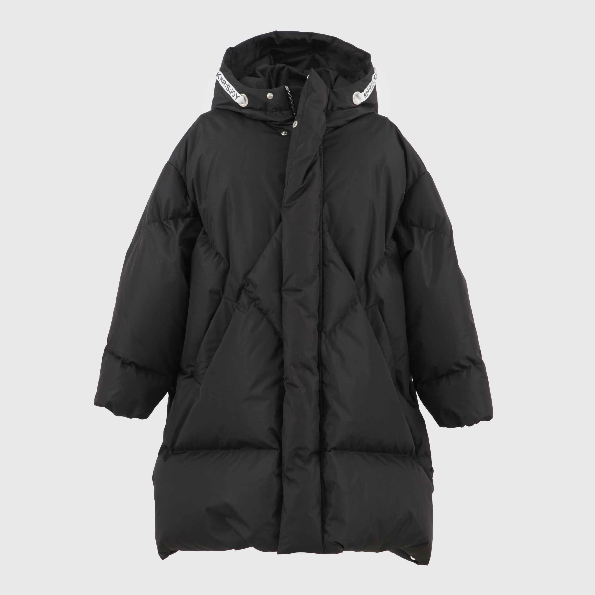Piumino Lungo Trapuntato Nero Firmato KHRISJOY - annameglio.com abbigliamento moda
