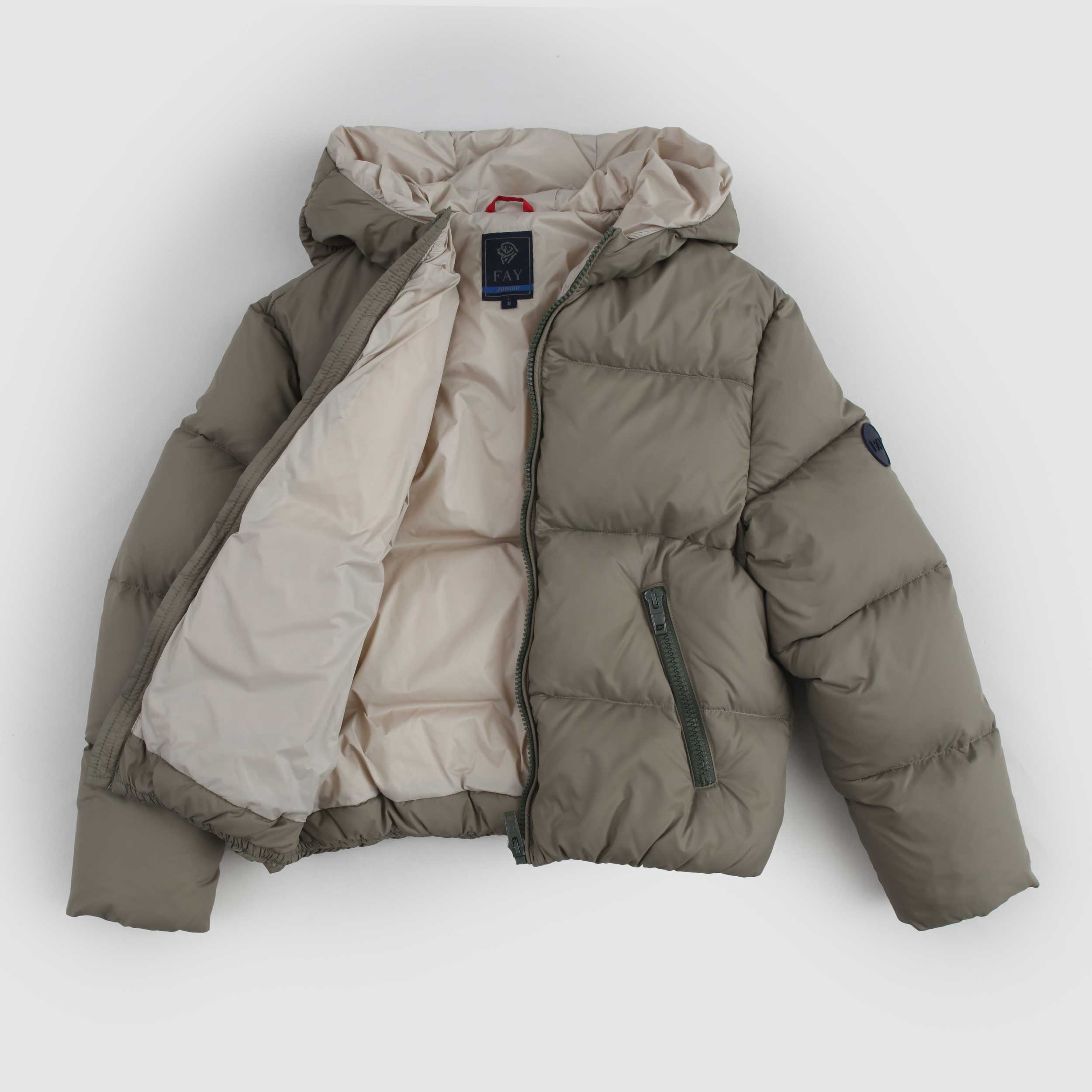 Piumino Verde Oliva Firmato FAY JUNIOR - annameglio.com abbigliamento moda