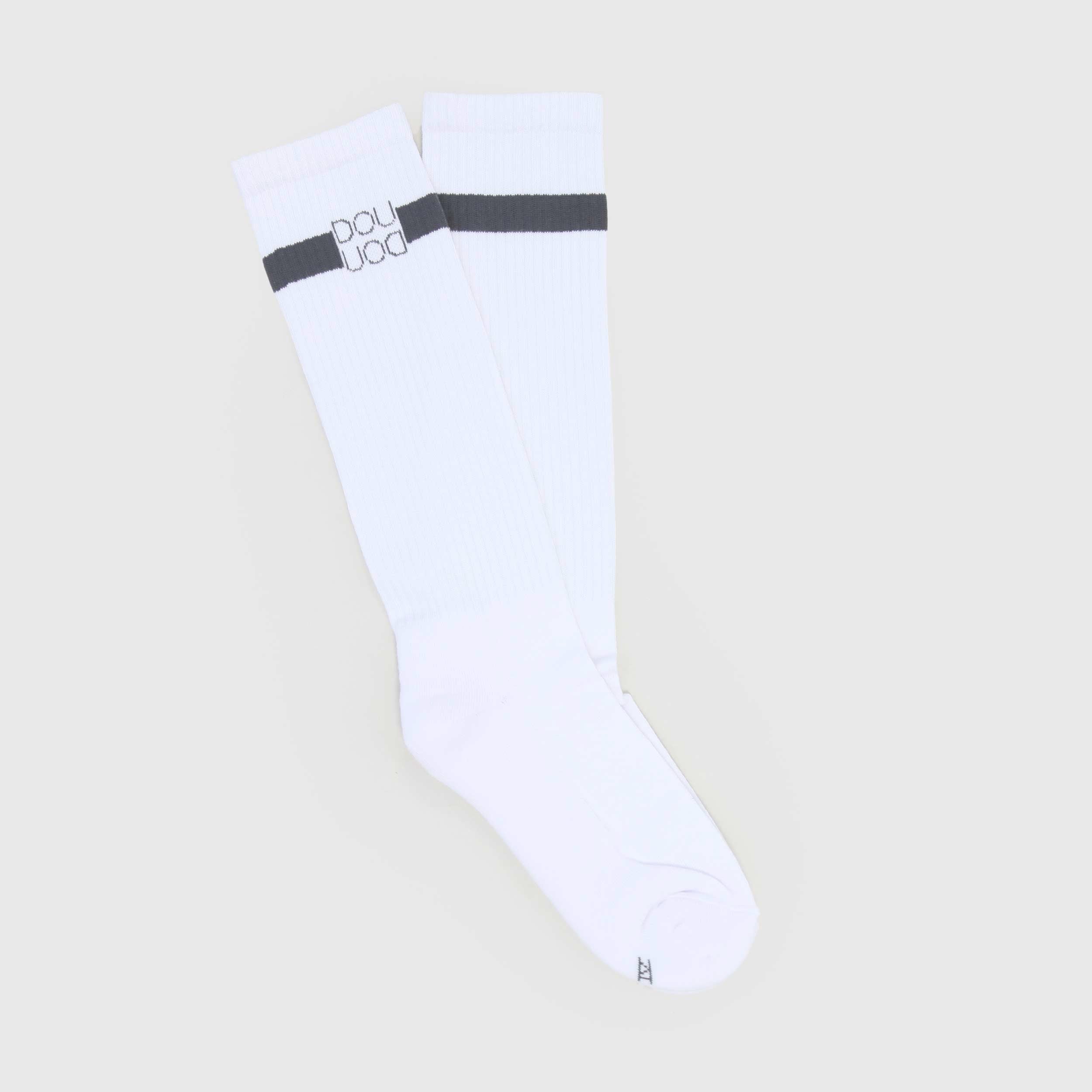 Calzettone Bianco con Logo Firmato DOUUOD - annameglio.com abbigliamento moda