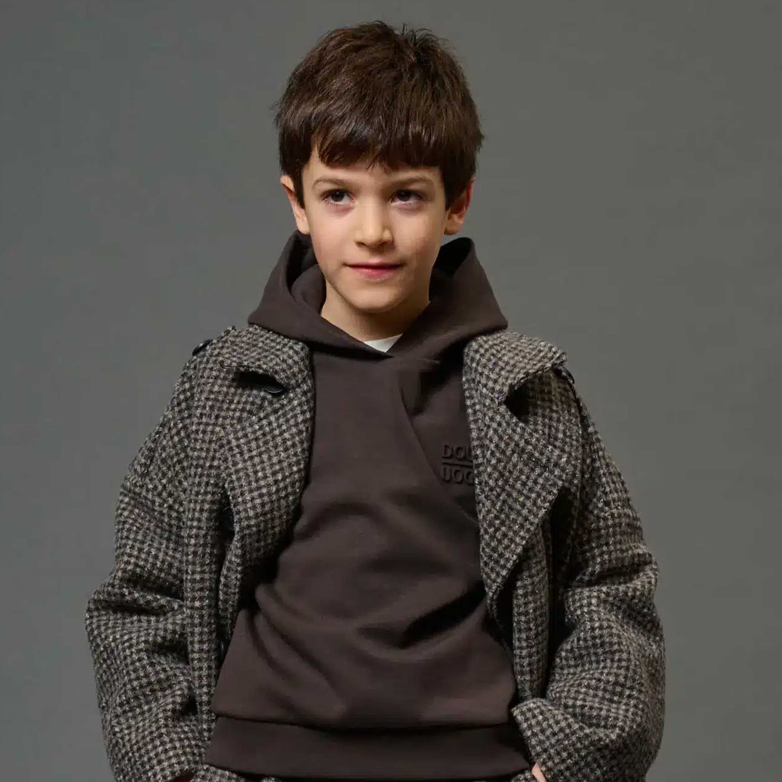 Felpa Fagnano Marrone Firmato DOUUOD - annameglio.com abbigliamento moda