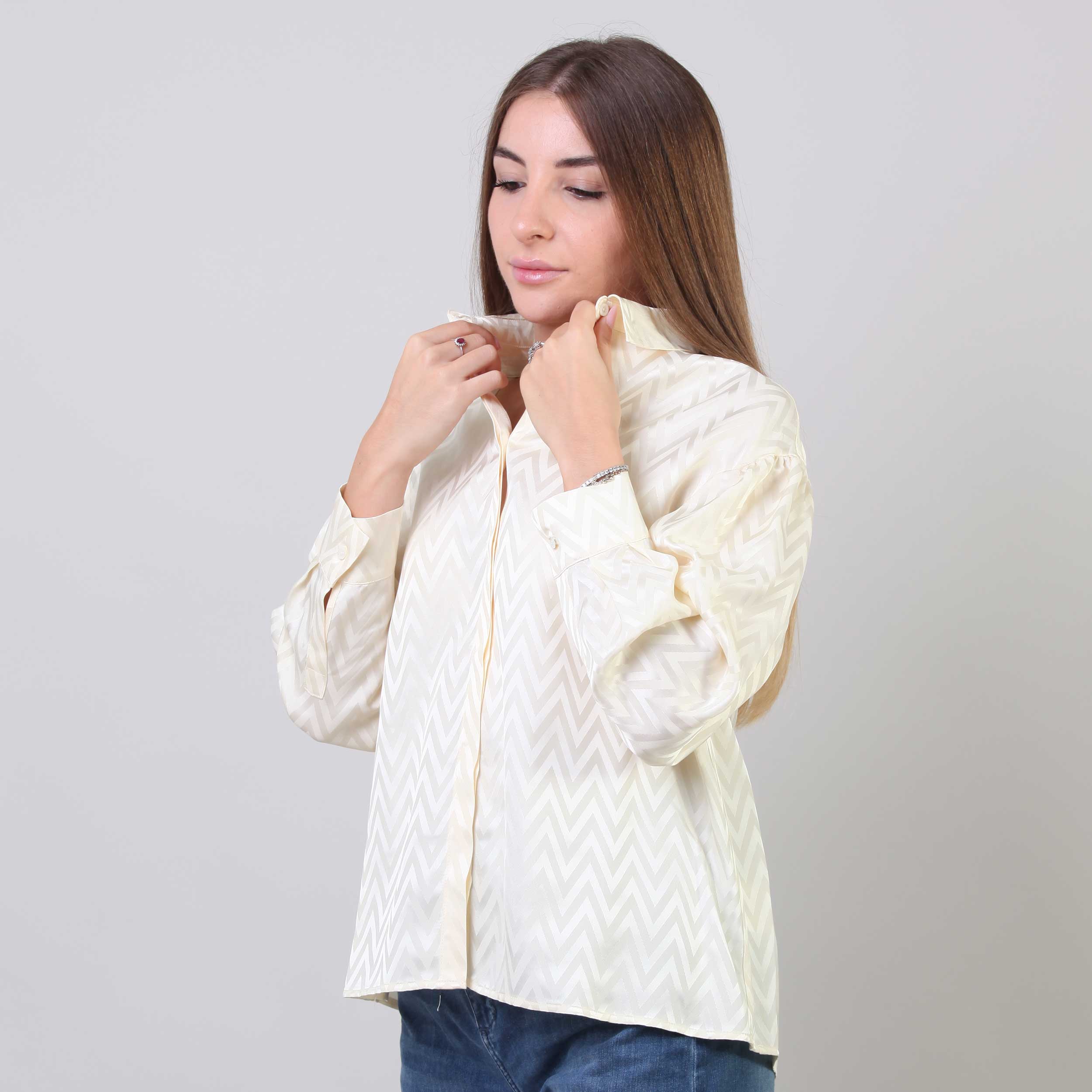 Light Beige Shirt in Fabric by MISSONI