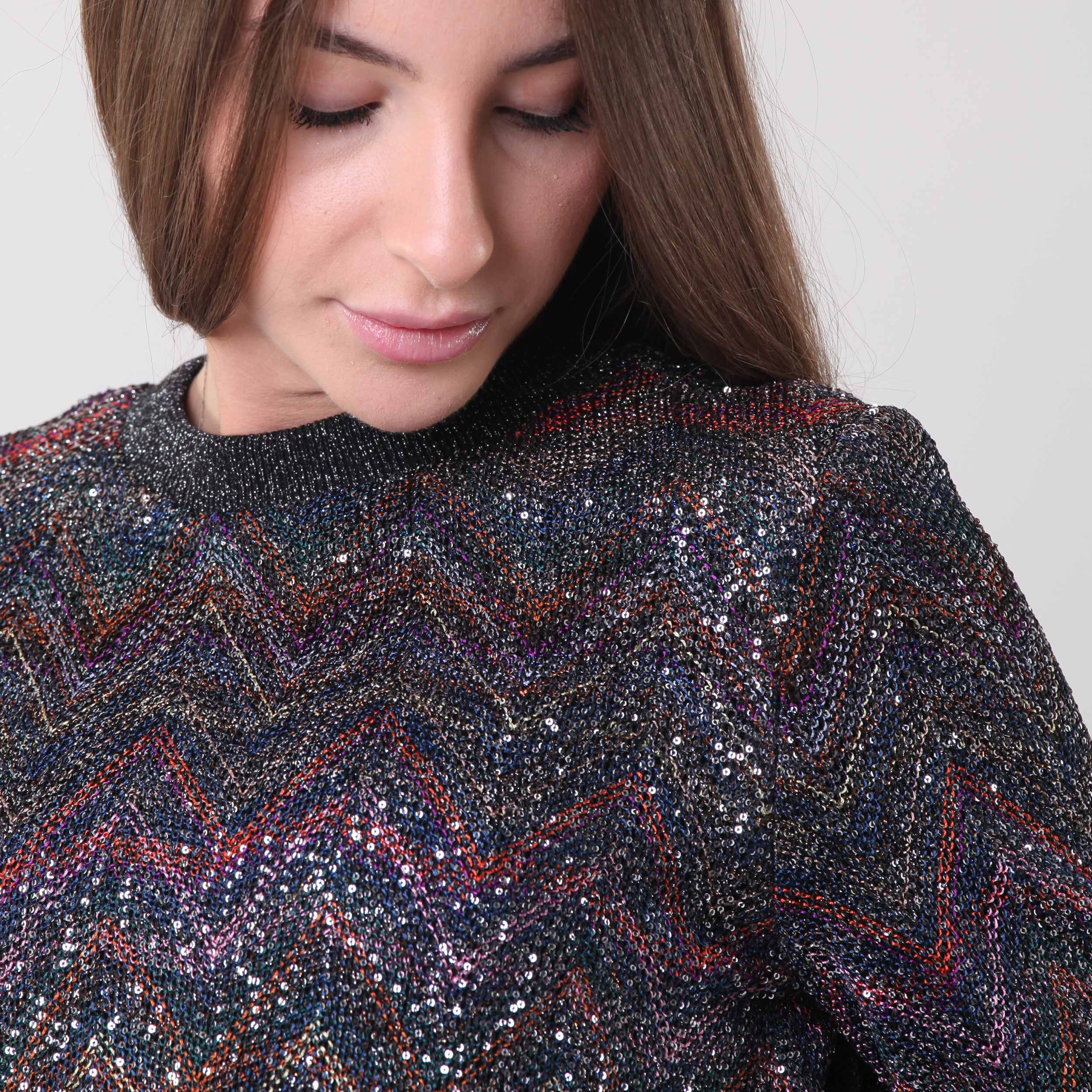 Felpa Zig-Zag Multicolore Firmata MISSONI - annameglio.com abbigliamento moda