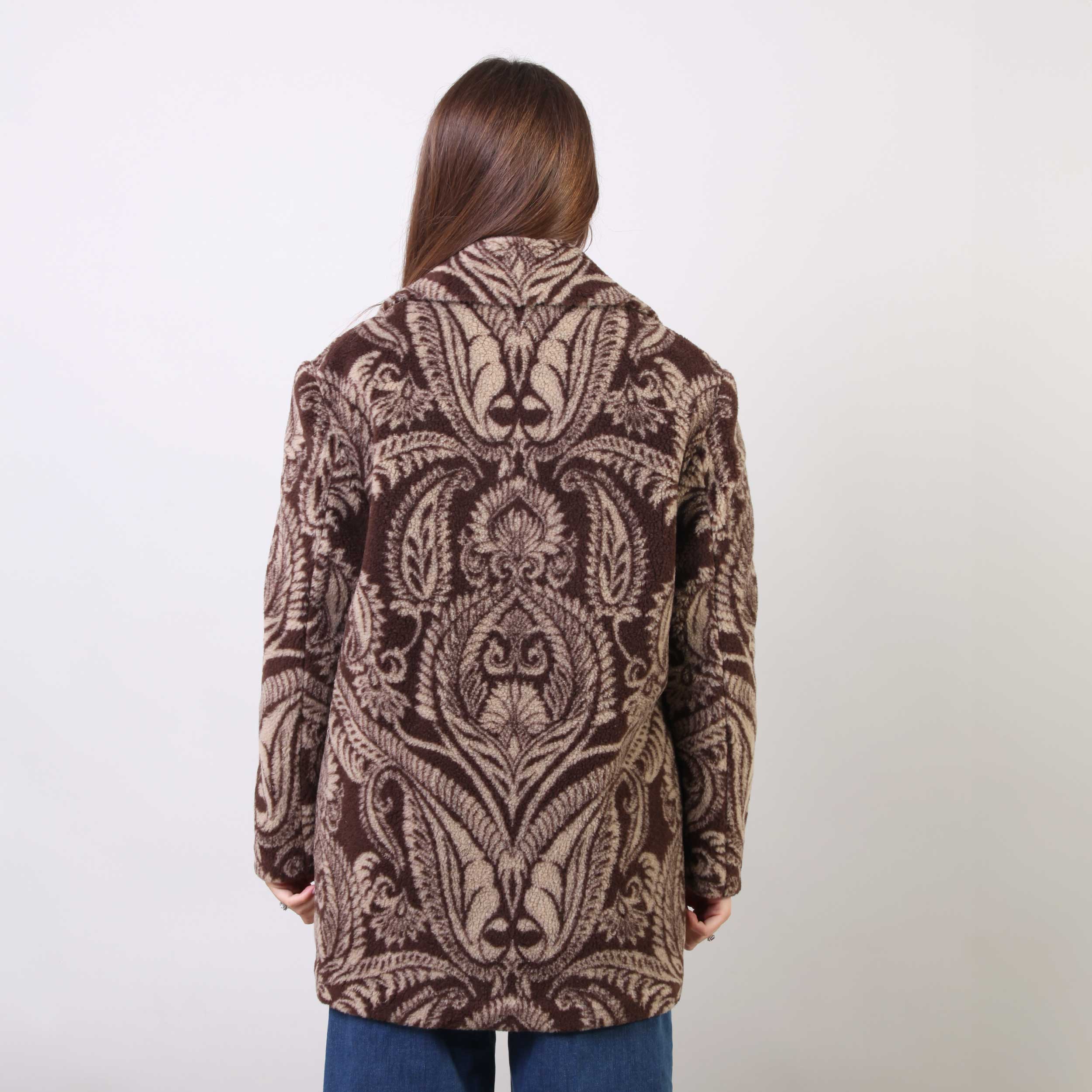 Cappotto Doppiopetto Beige E Marrone Firmato ETRO - annameglio.com abbigliamento moda
