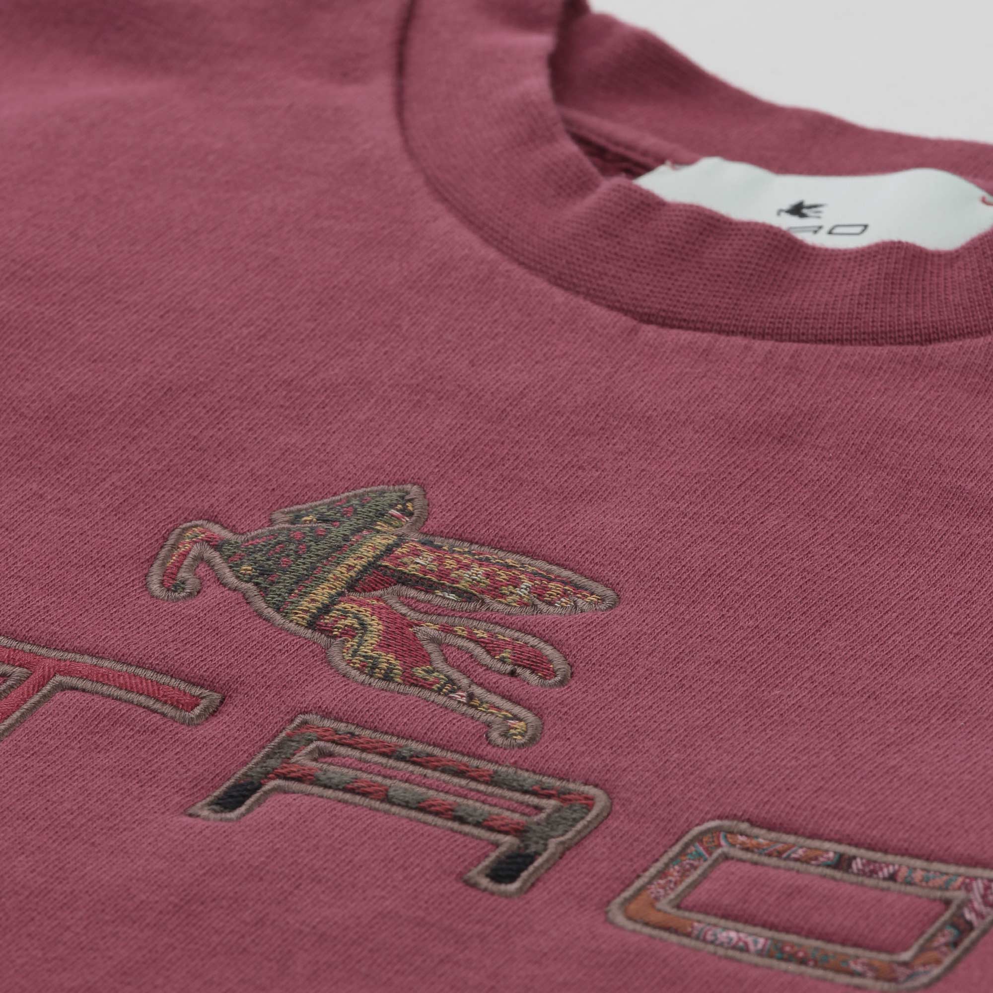 Felpa Bordeaux Con Logo Firmata ETRO - annameglio.com abbigliamento moda