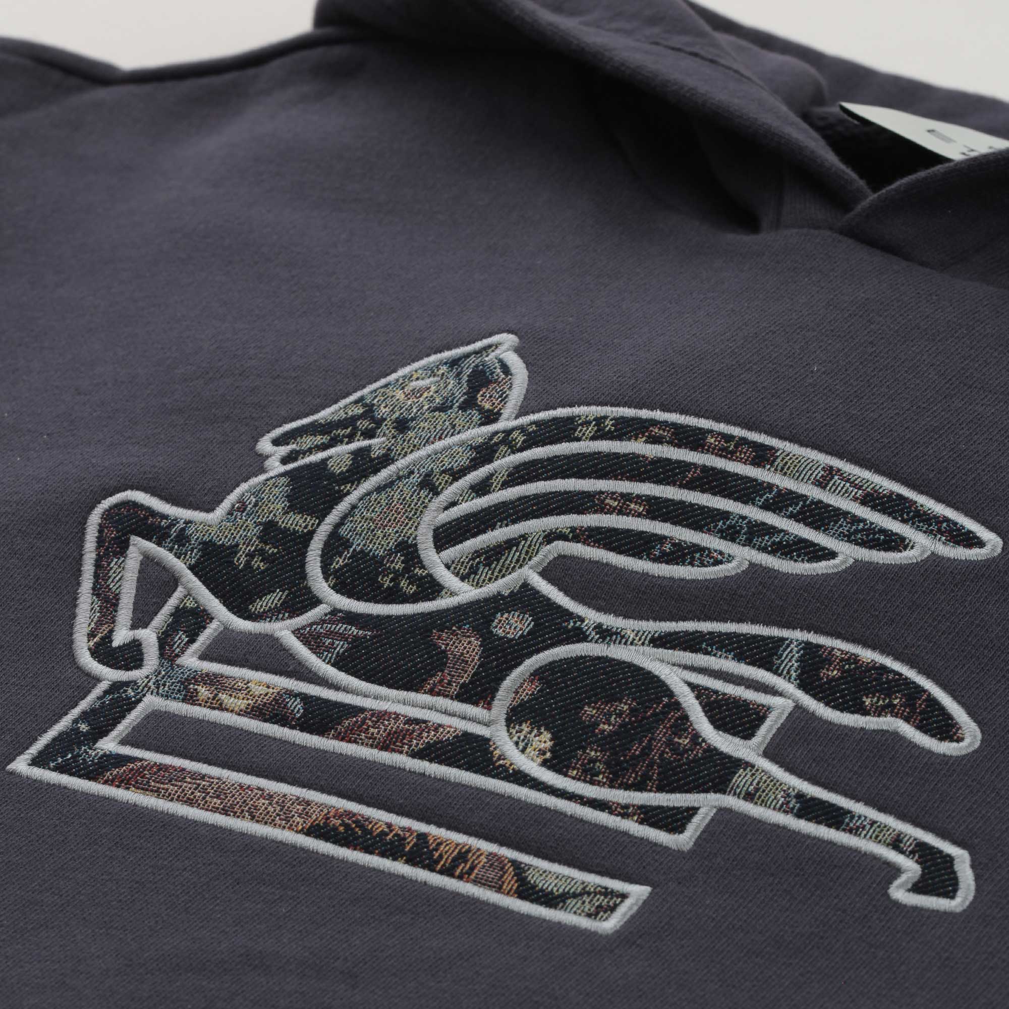 Felpa Blu Con Cappuccio E Logo Firmata ETRO - annameglio.com abbigliamento moda