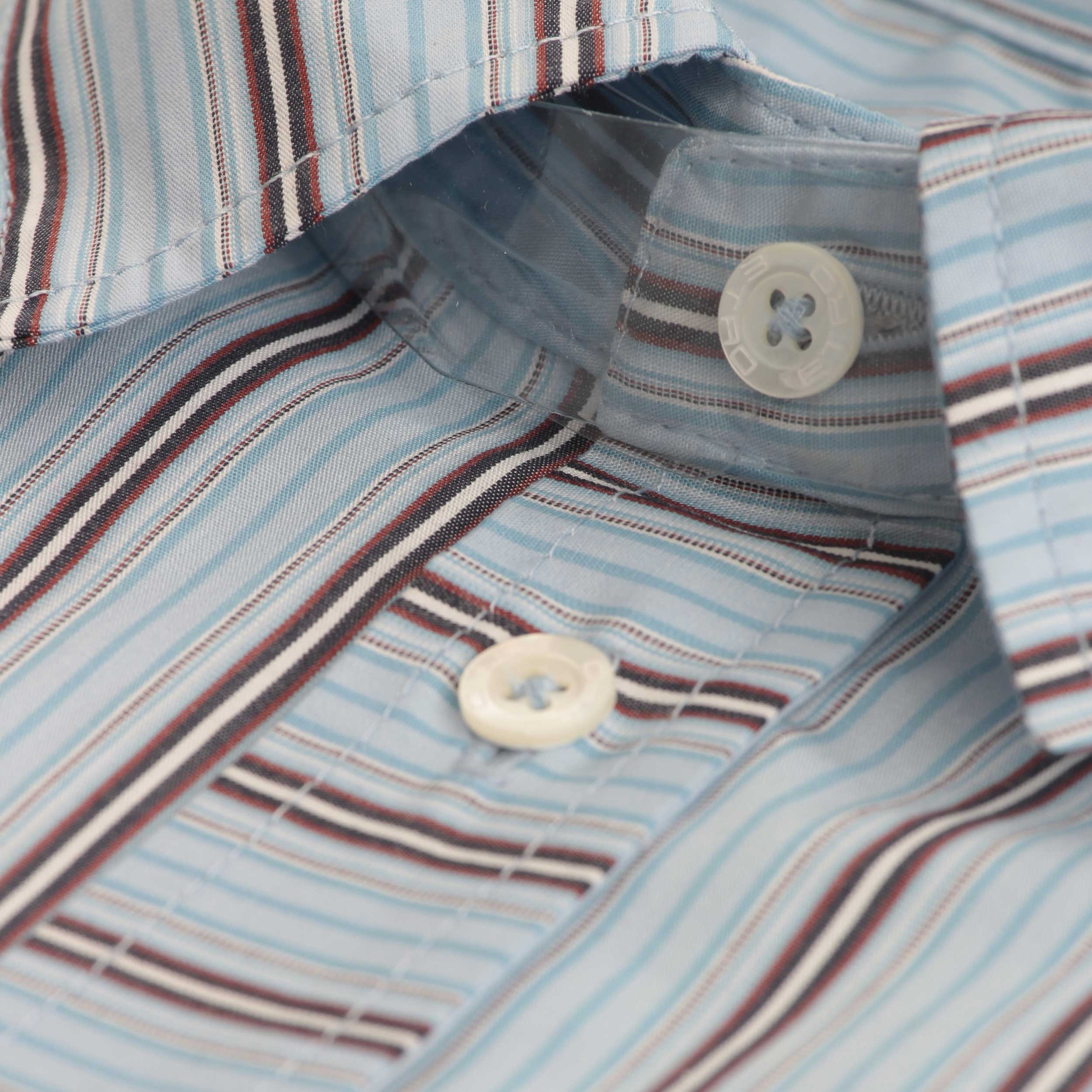 Light Blue Shirt With Brown Stripes by ETRO
