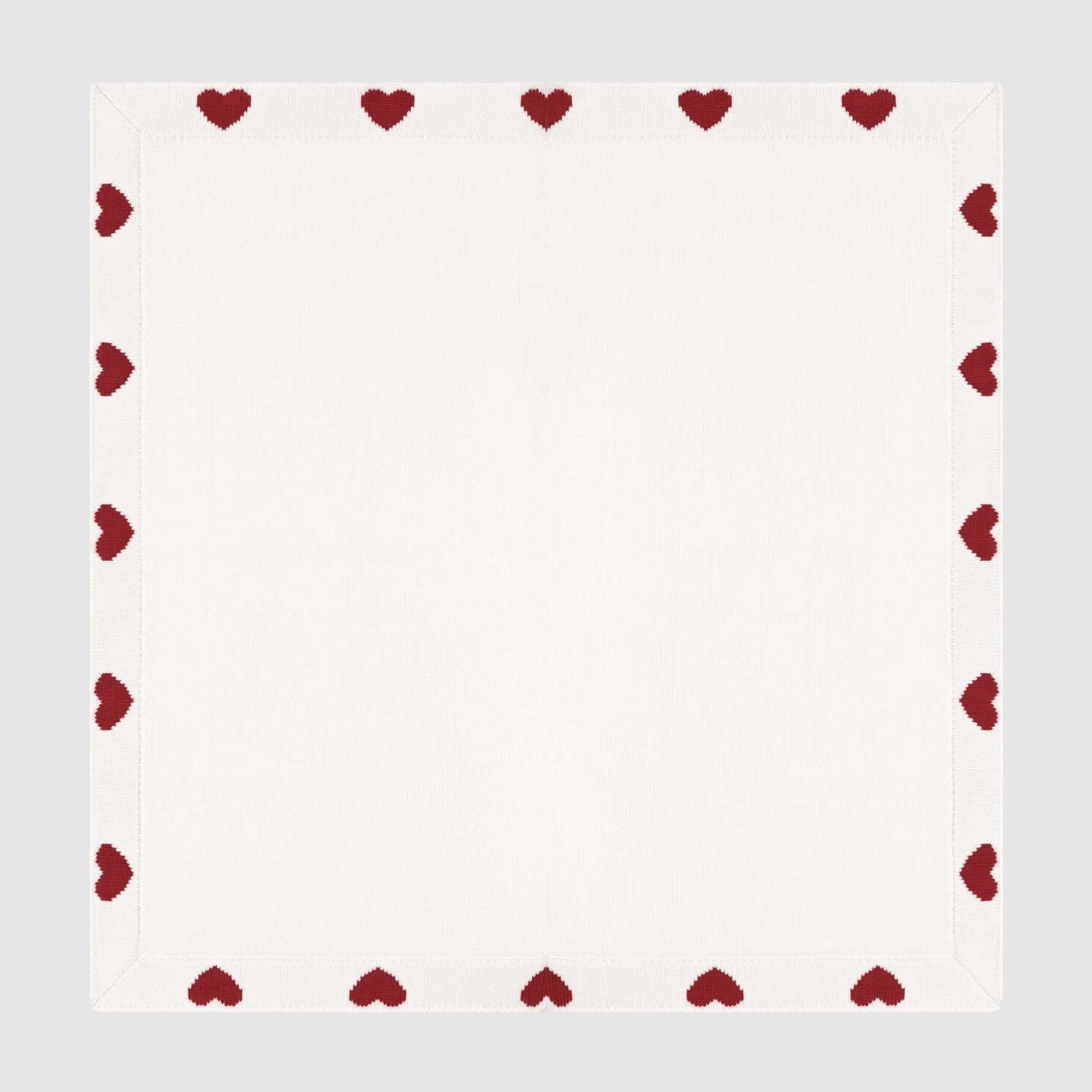 Coperta Bianca E Cuori Rossi Firmata PETIT BATEAU - annameglio.com abbigliamento moda