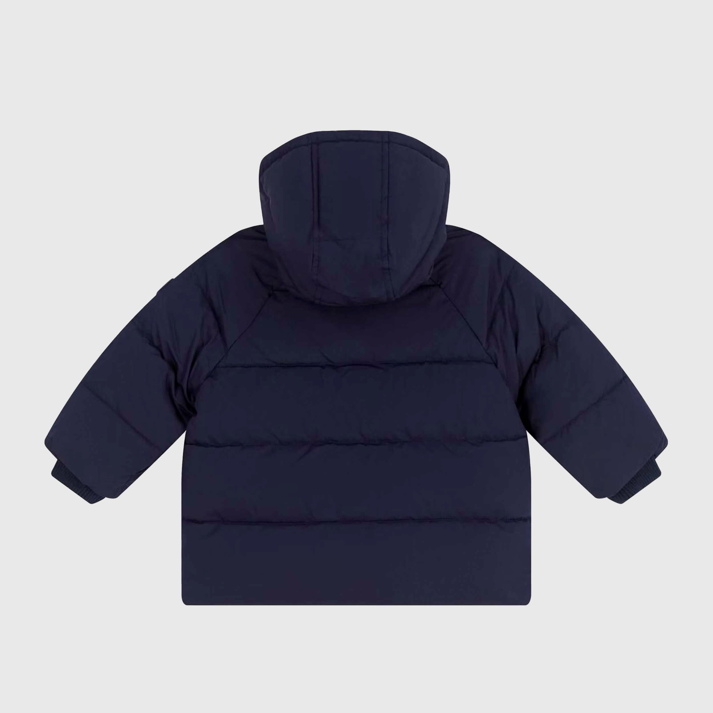 Piumino Blu Con Cappuccio Firmato PETIT BATEAU - annameglio.com abbigliamento moda