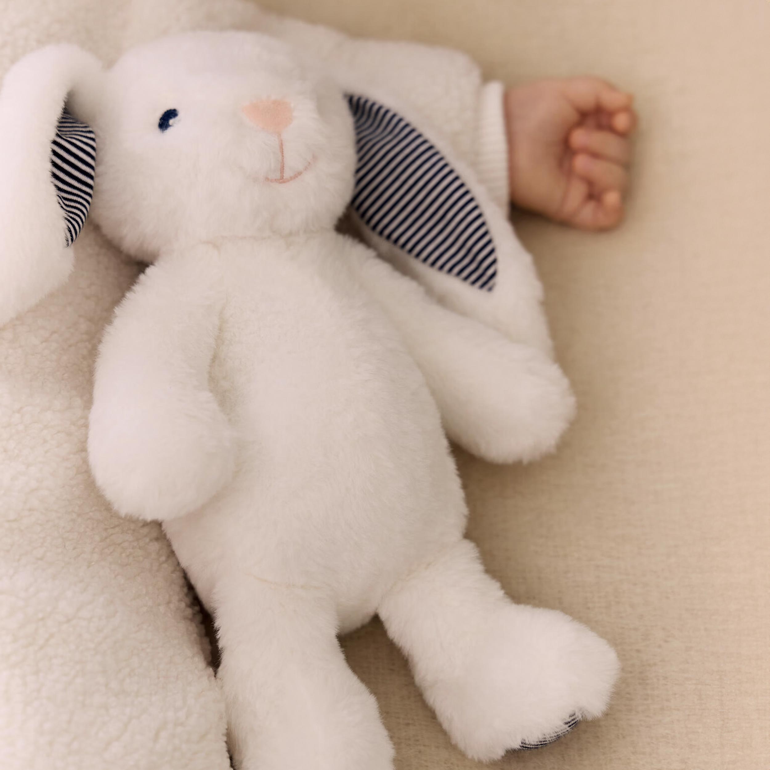 Coniglietto Peluche Bianco Firmato PETIT BATEAU - annameglio.com abbigliamento moda