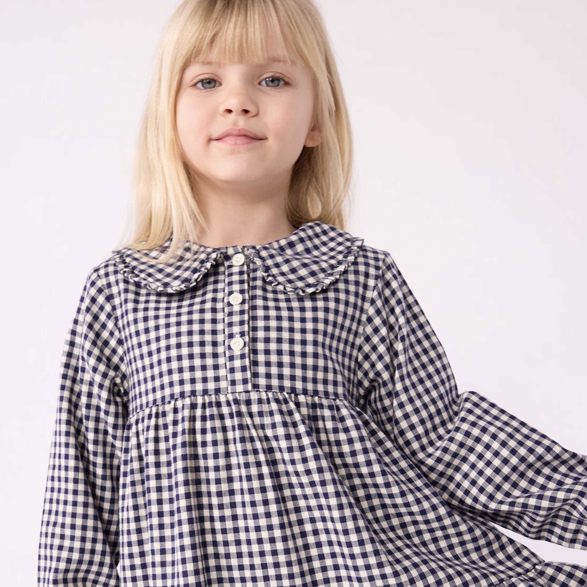 Abito In Flanella A Quadri Firmato PETIT BATEAU - annameglio.com abbigliamento moda