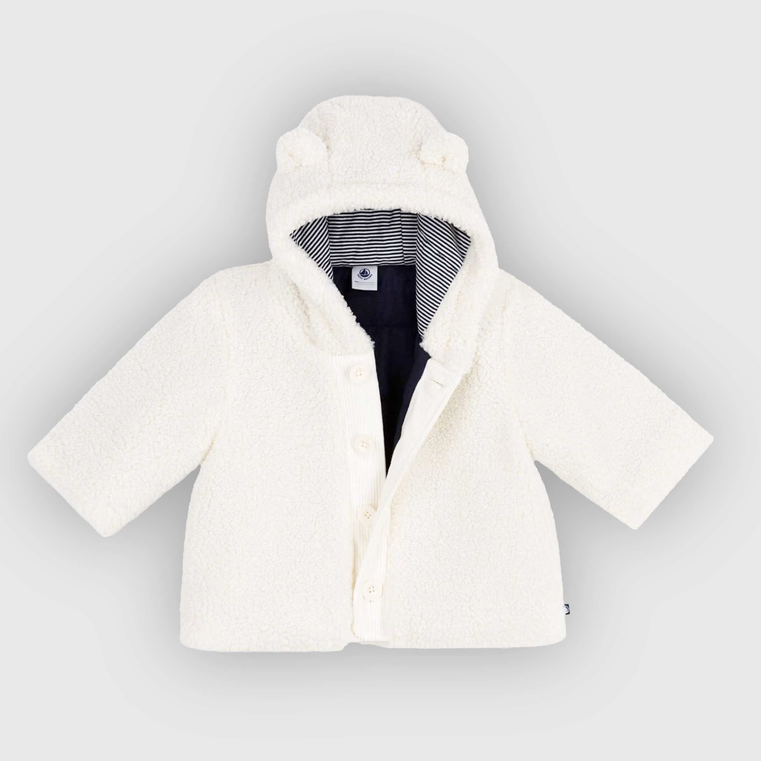 Cappotto Bianco In Sherpa Firmato PETIT BATEAU - annameglio.com abbigliamento moda