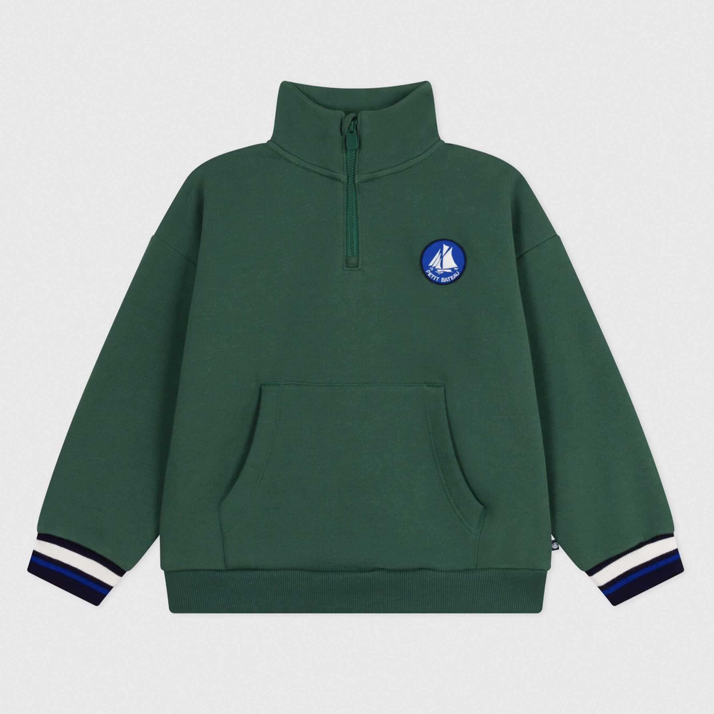 Felpa Con Mezza Cerniera Firmata PETIT BATEAU - annameglio.com abbigliamento moda