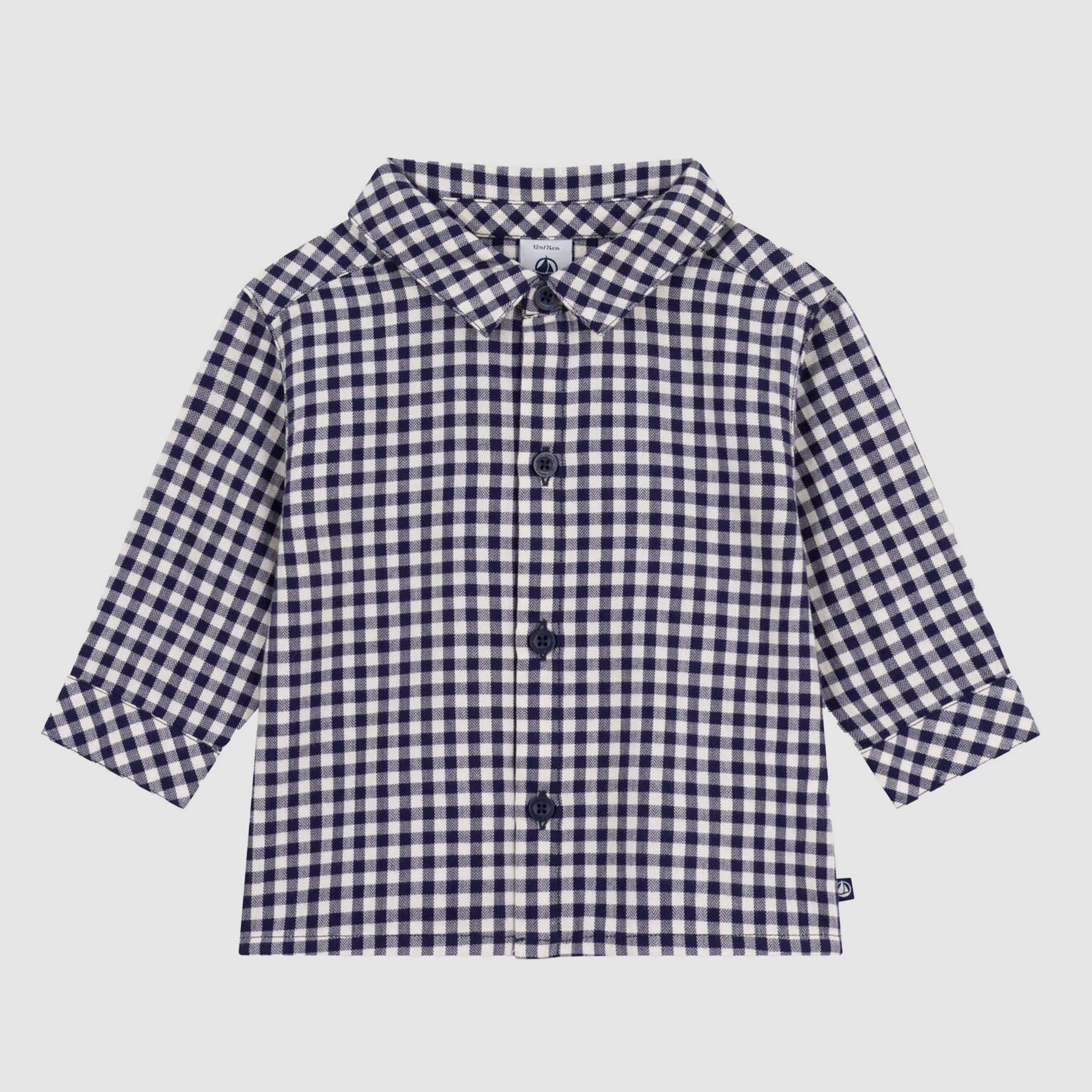 Camicia In Flanella A Quadri Firmata PETIT BATEAU