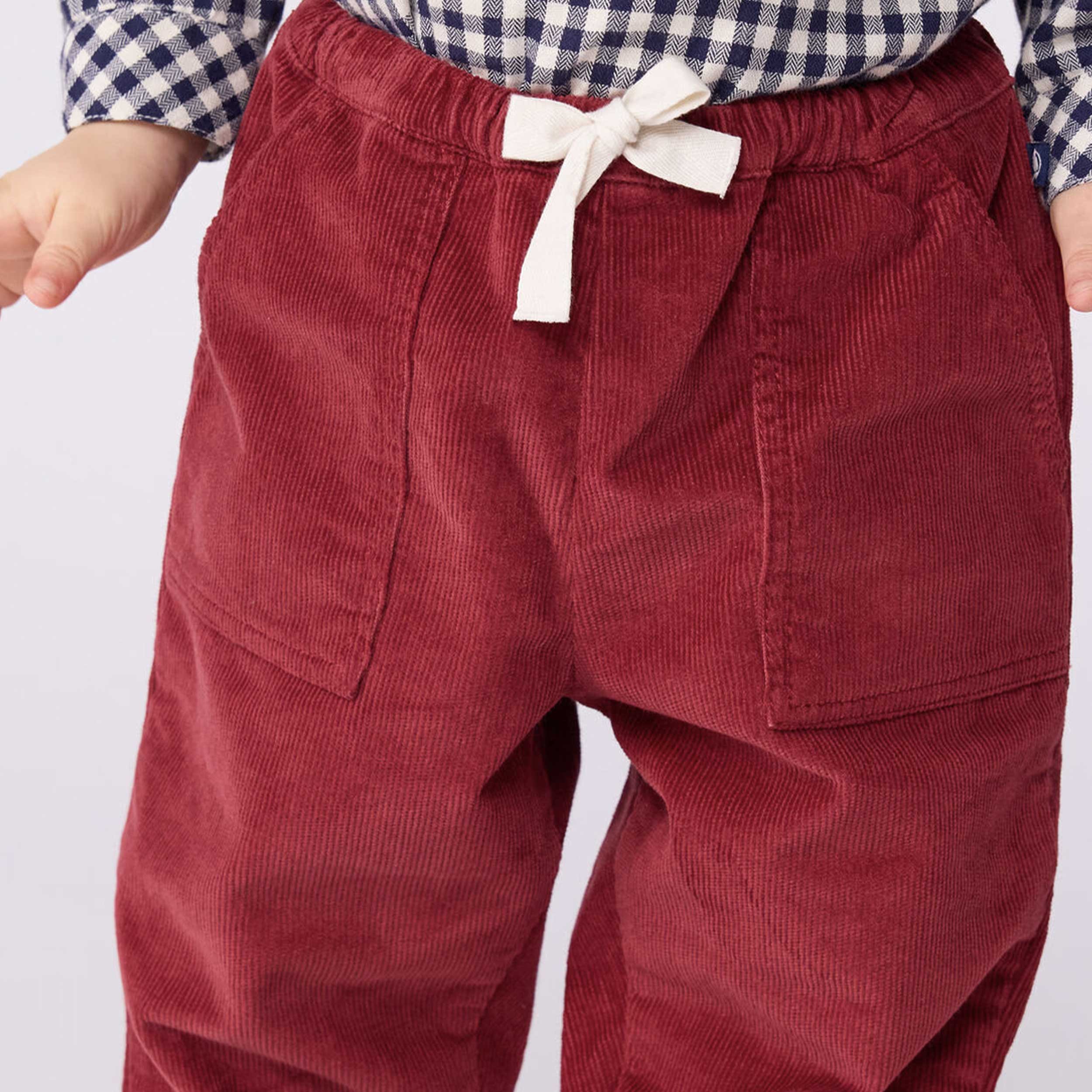 Pantaloni In Velluto Bordeaux Firmati PETIT BATEAU - annameglio.com abbigliamento moda